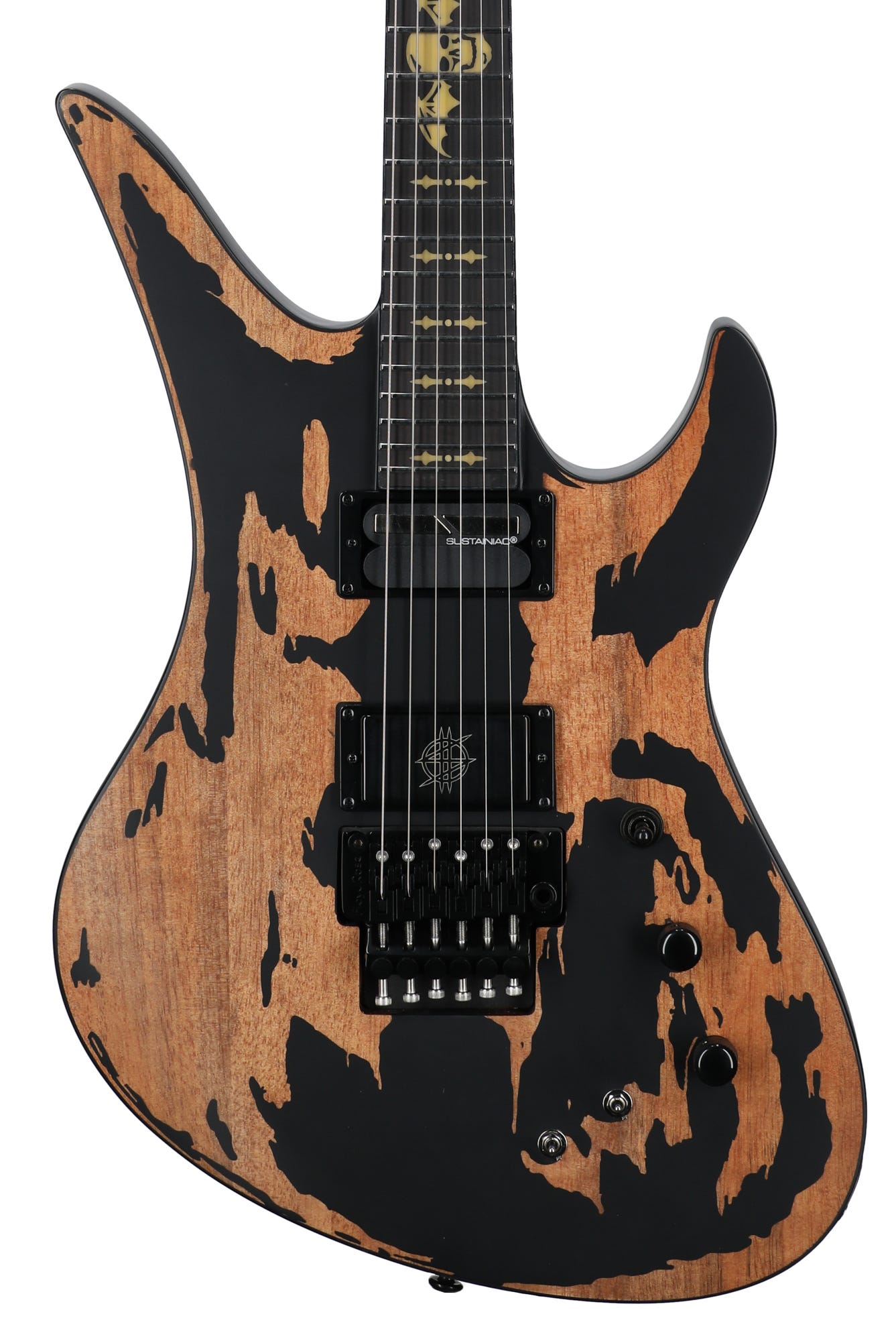 Schecter Synyster Gates Custom S Guitar Distressed Satin Black