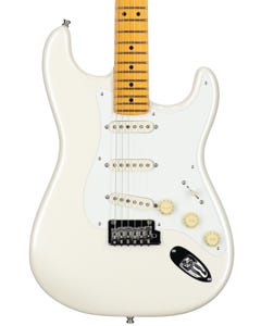 Fender Lincoln Brewster Stratocaster Maple Neck Guitar Olympic Pearl w/Case