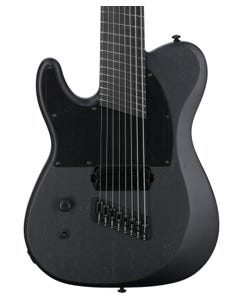 Schecter PT8MS Black Ops Left Handed 8-String Guitar Satin Black Open Pore