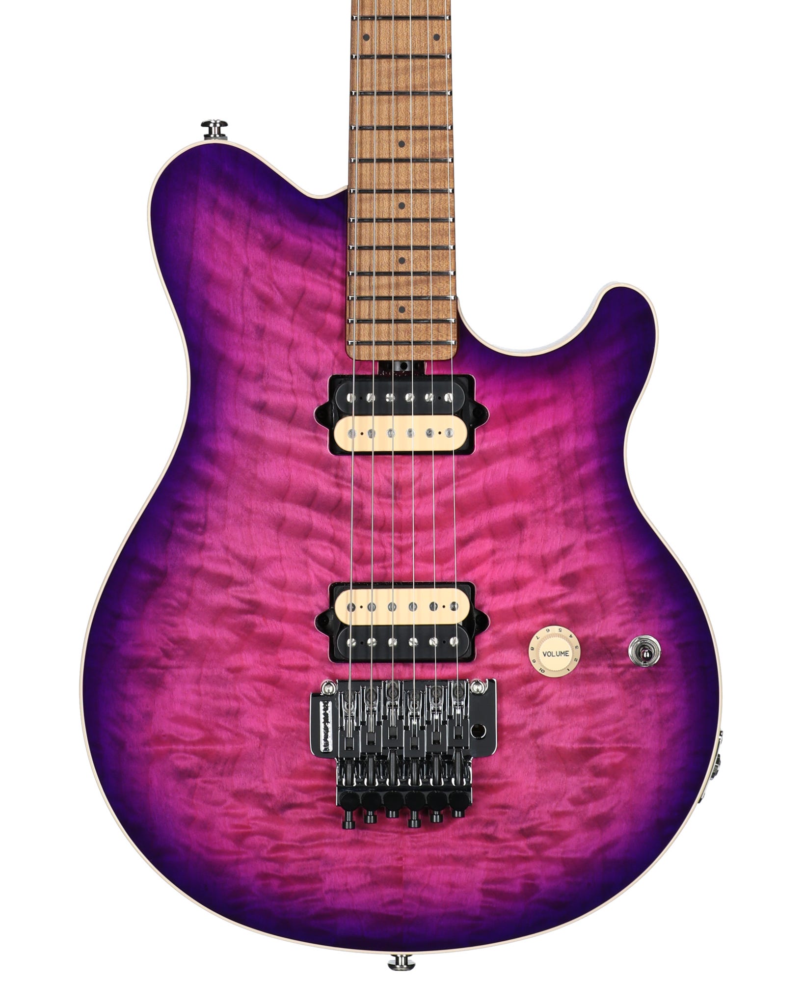Ernie Ball Music Man Axis Electric Guitar with MONO Bag Quilt Top