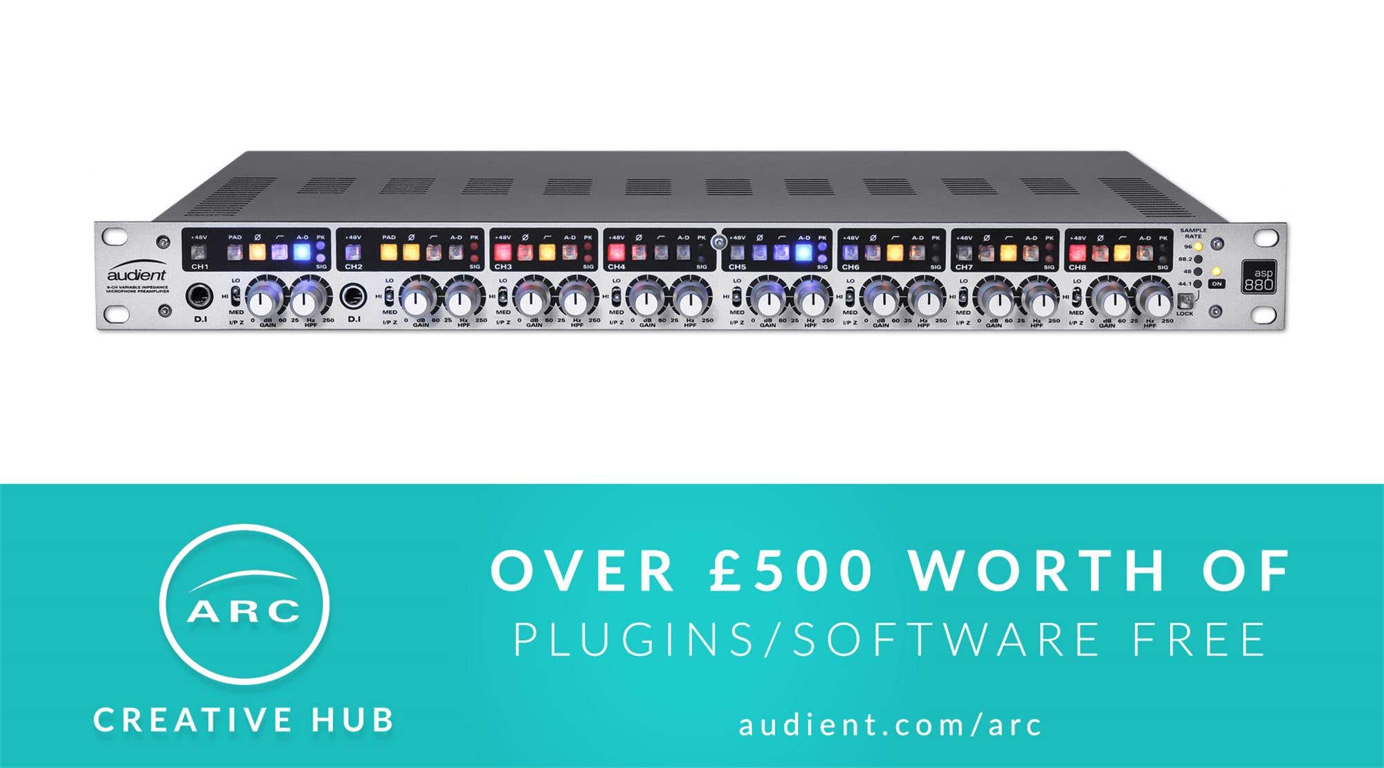 Audient ASP880 8 Channel Microphone Preamp