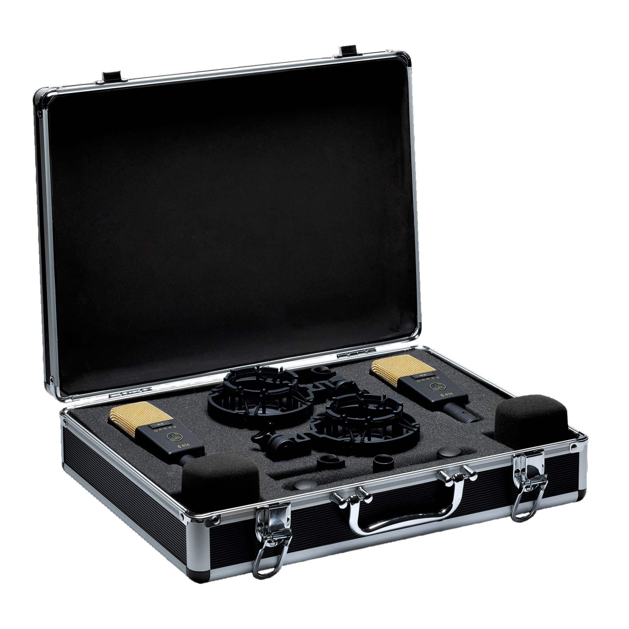AKG C414XLIIST Stereo Pair Multi Pattern Large Diaphragm Condenser Mic