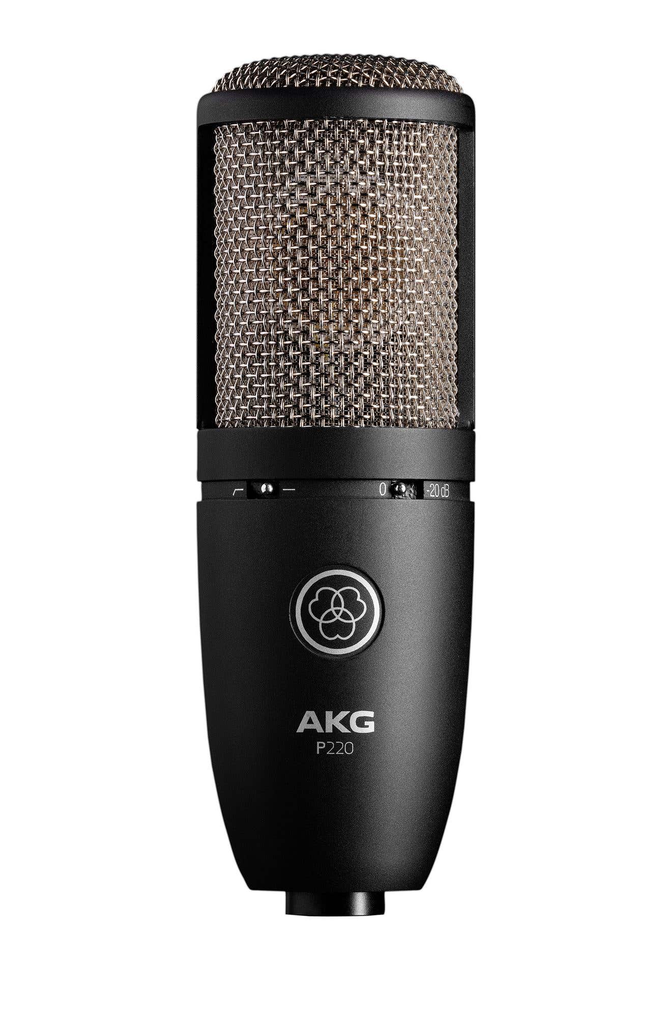 AKG P220 Cardioid Large Diaphragm Studio Condenser Microphone