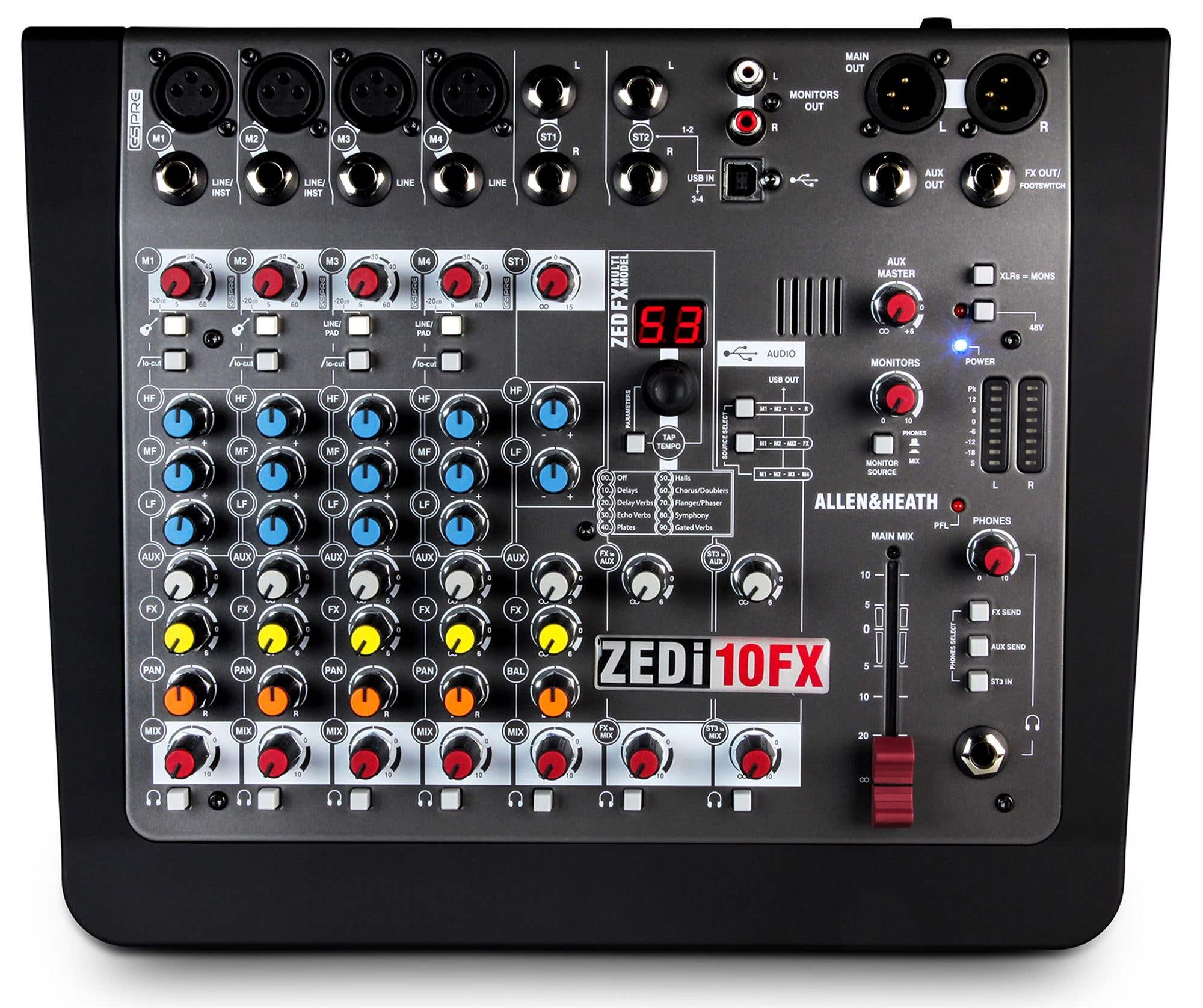 Allen And Heath Zed-i10 FX Compact 8-Channel USB Mixer With DI And FX