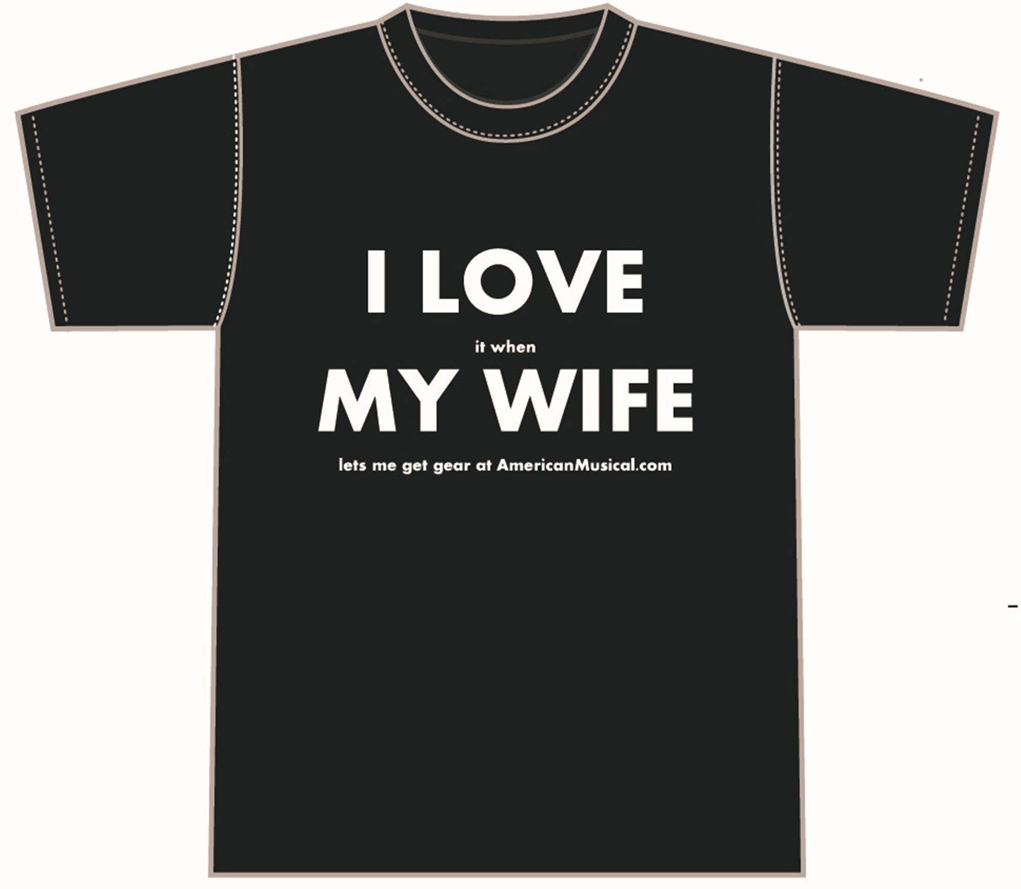AMS Love My Wife T-Shirt Large