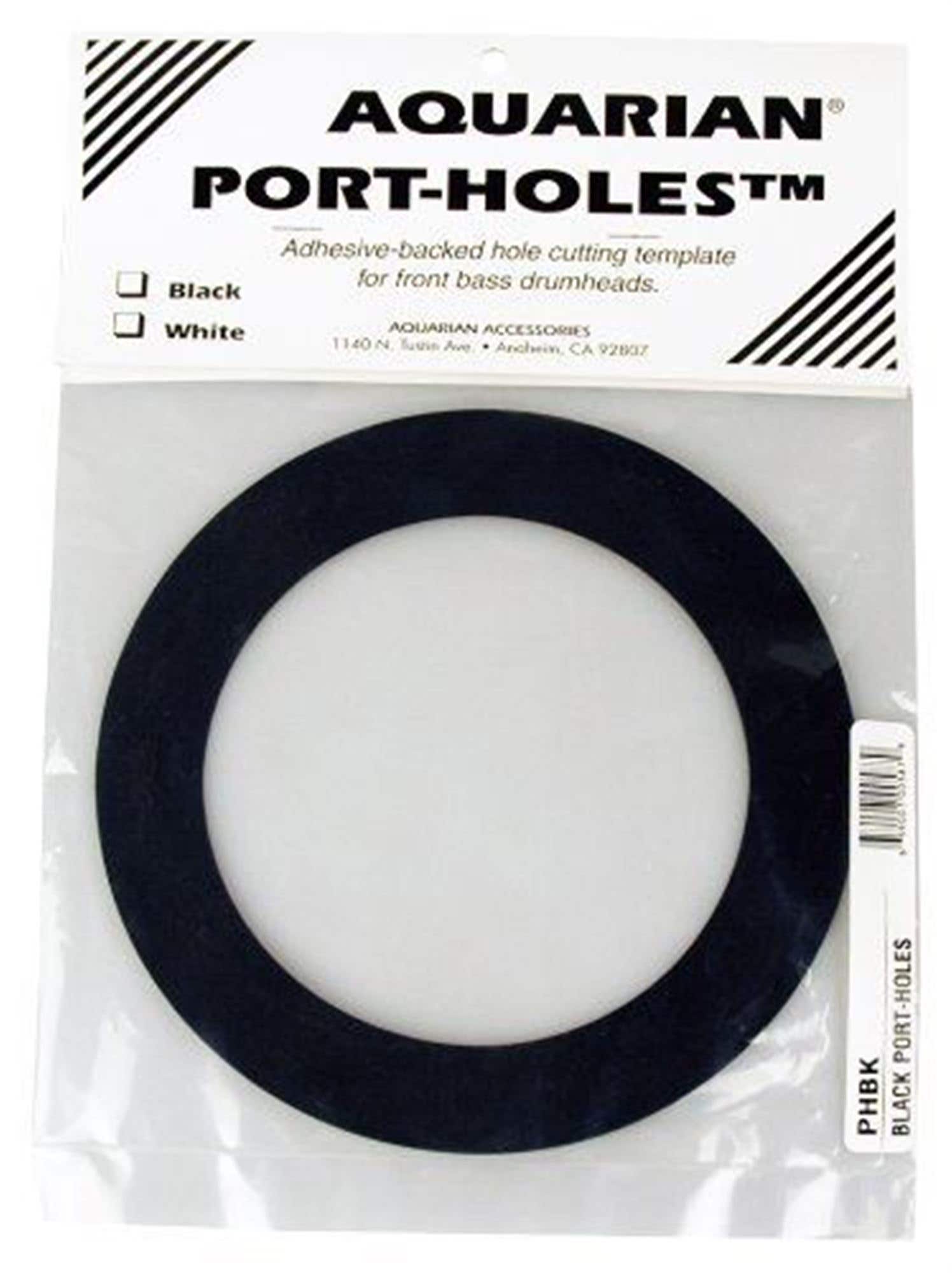 Aquarian 5 Inch Stick On Port Hole Template Black