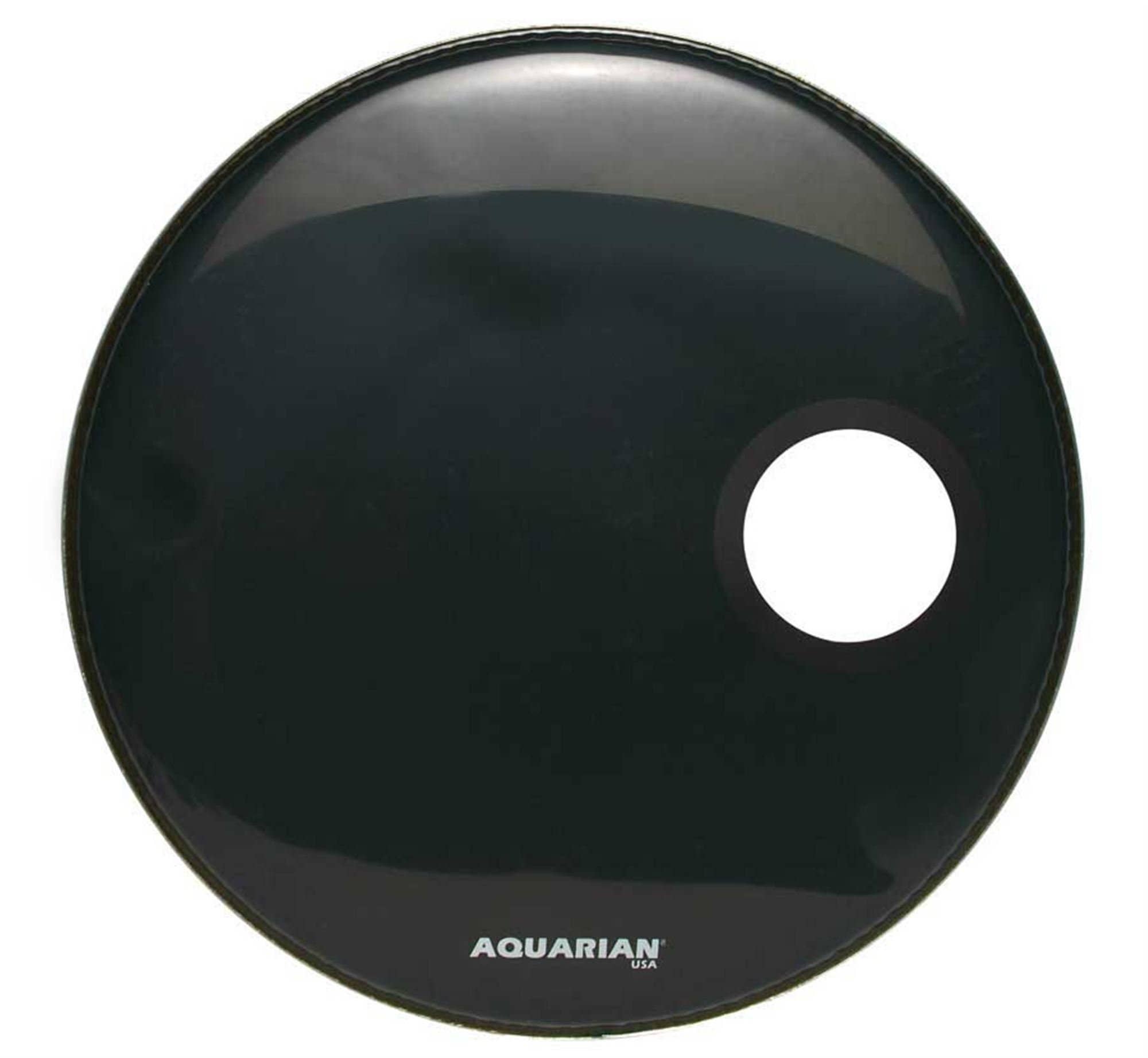 Aquarian Regulator Ported Black Bass Drum Head 22 Inch