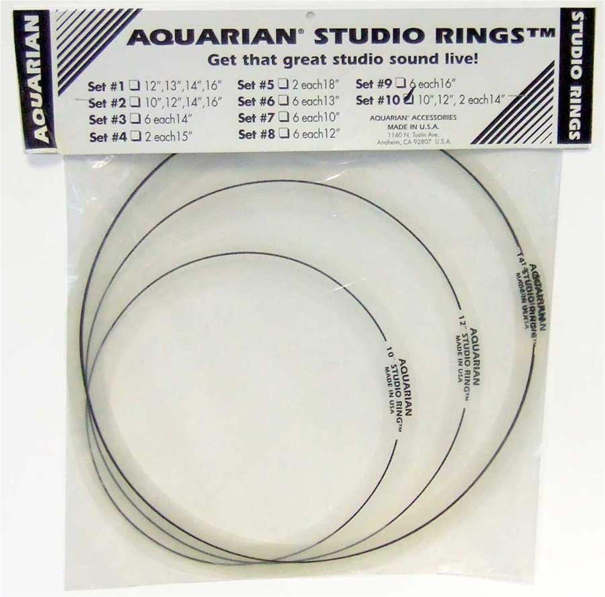 Aquarian Studio Rings Set 1 12/13/14/16 Inch