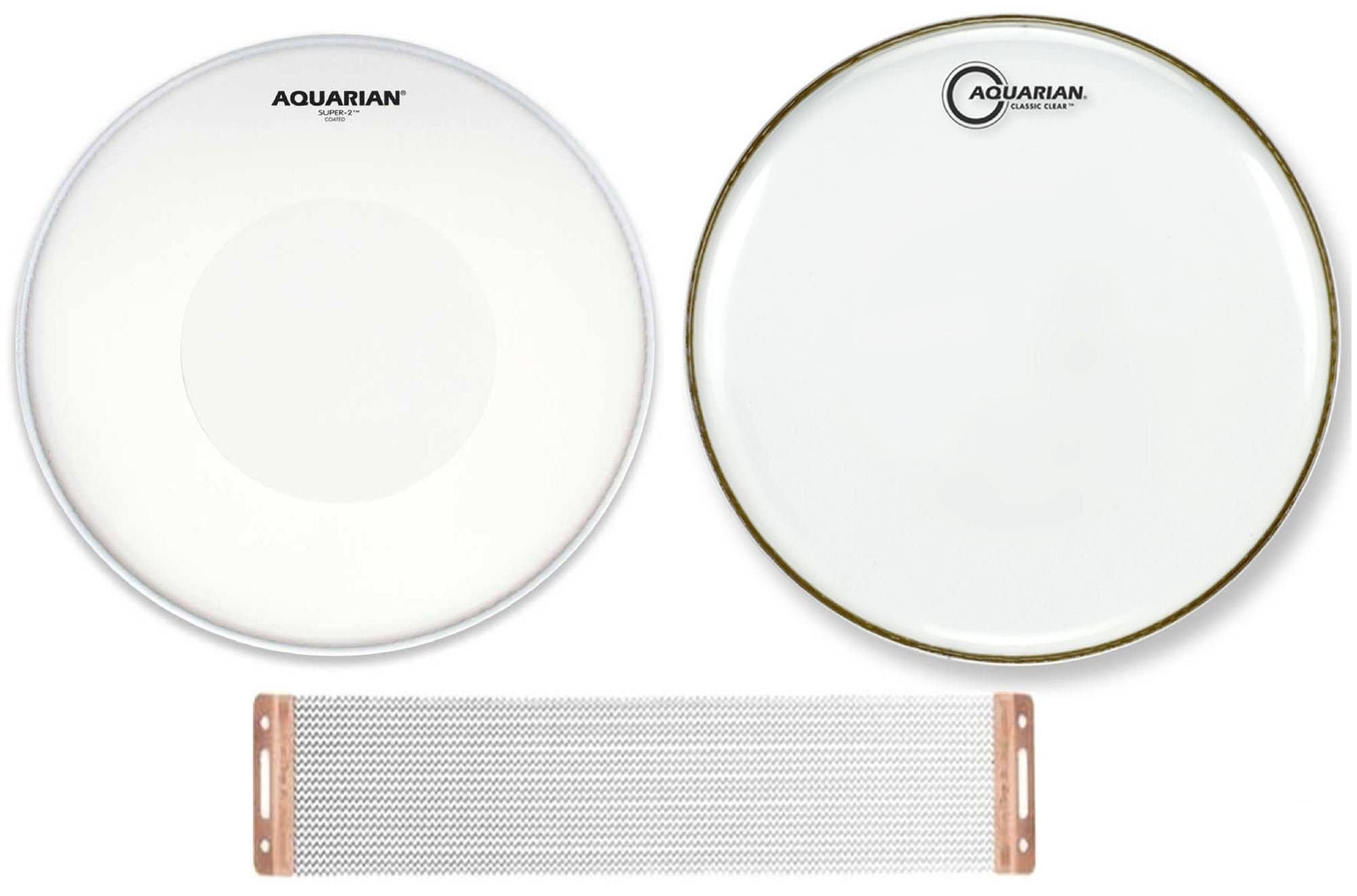 Aquarian TCPD Coated and Classic Clear Snare Side 14 Snappy Snares