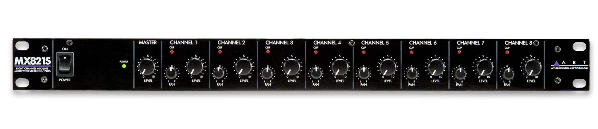 ART MX821S Eight Channel Mic/Line Mixer