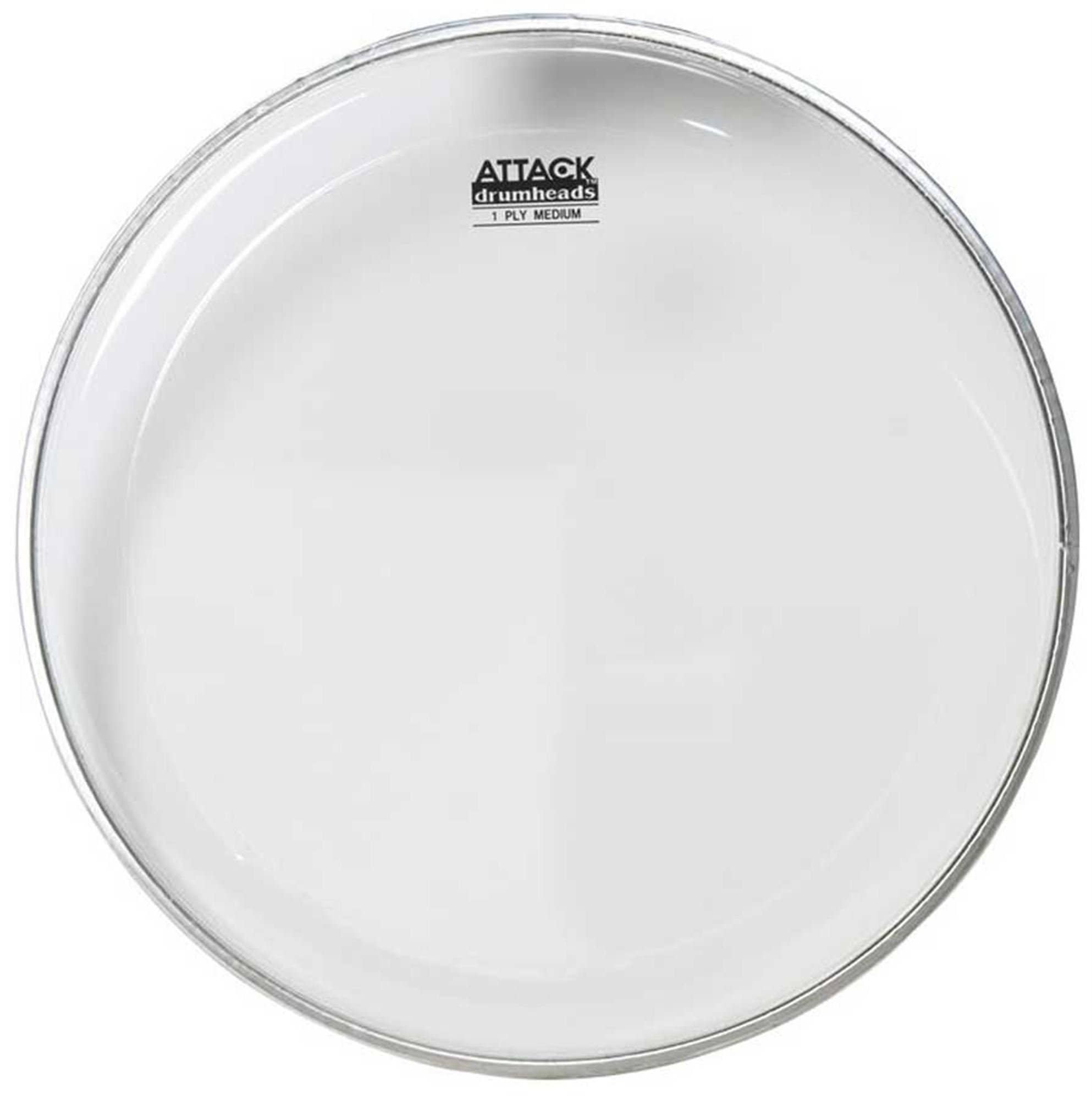 Attack 1-Ply Medium Clear Tom Drum Heads