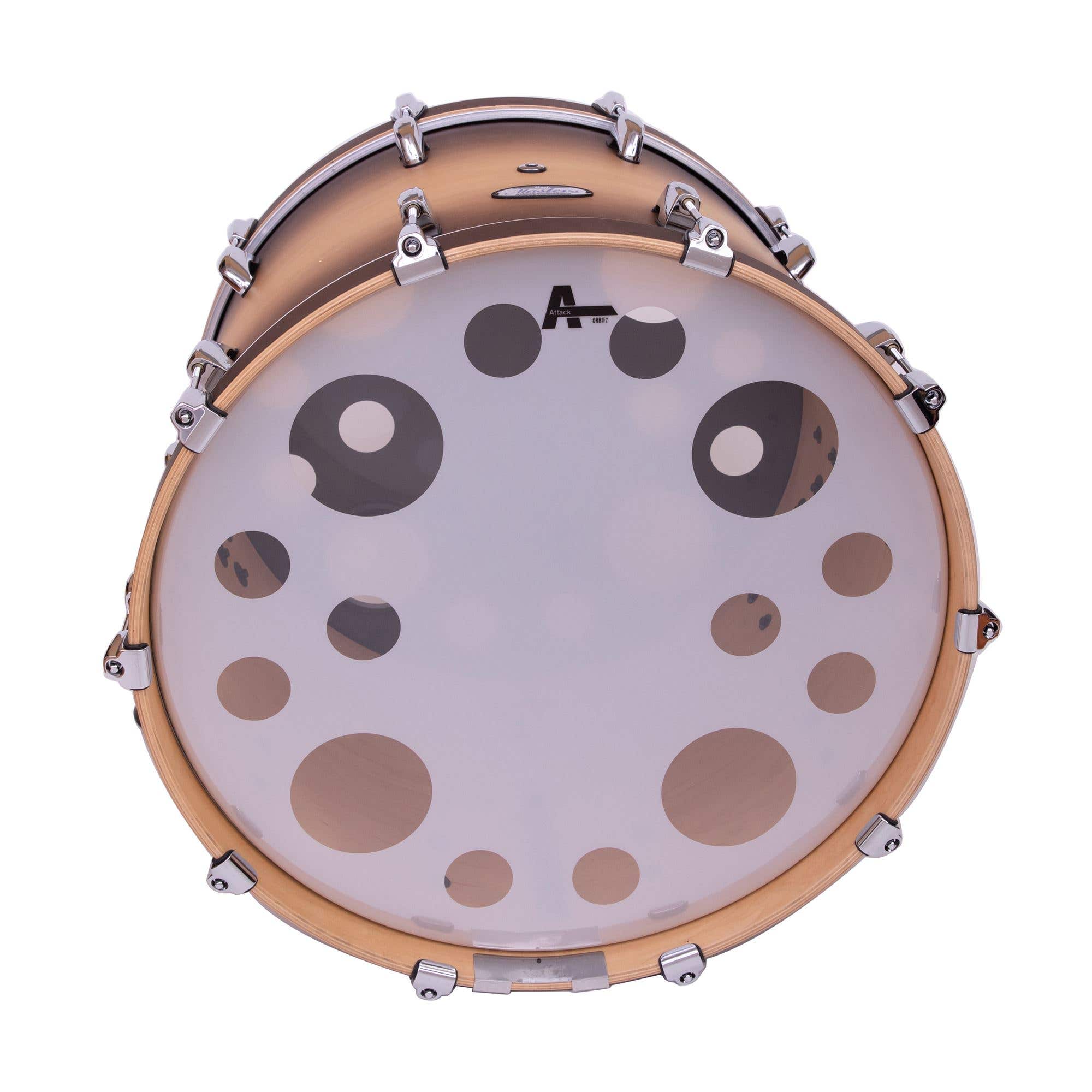 Attack Orbit 2 Clear and White Bass Drum Head 22 Inch