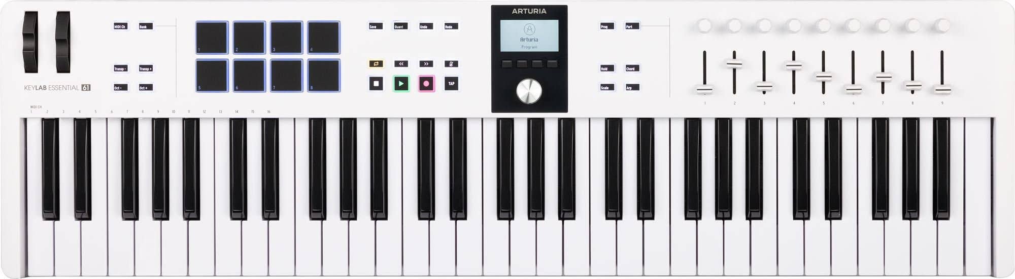 Arturia KeyLab Essential 61 mk3 Keyboard Controller in White