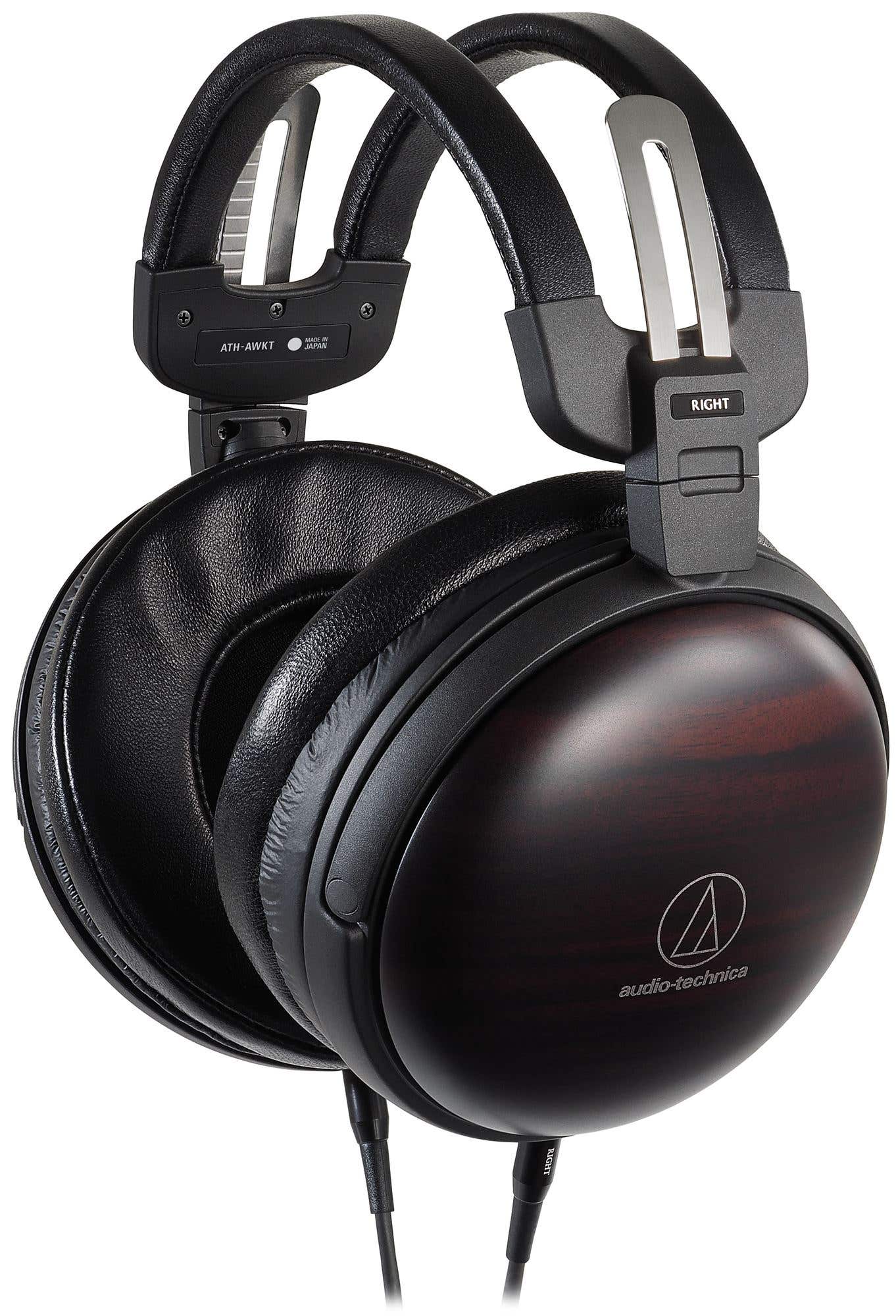 Audio Technica ATH-AWKT Closed-Back Wood Headphones Kokutan