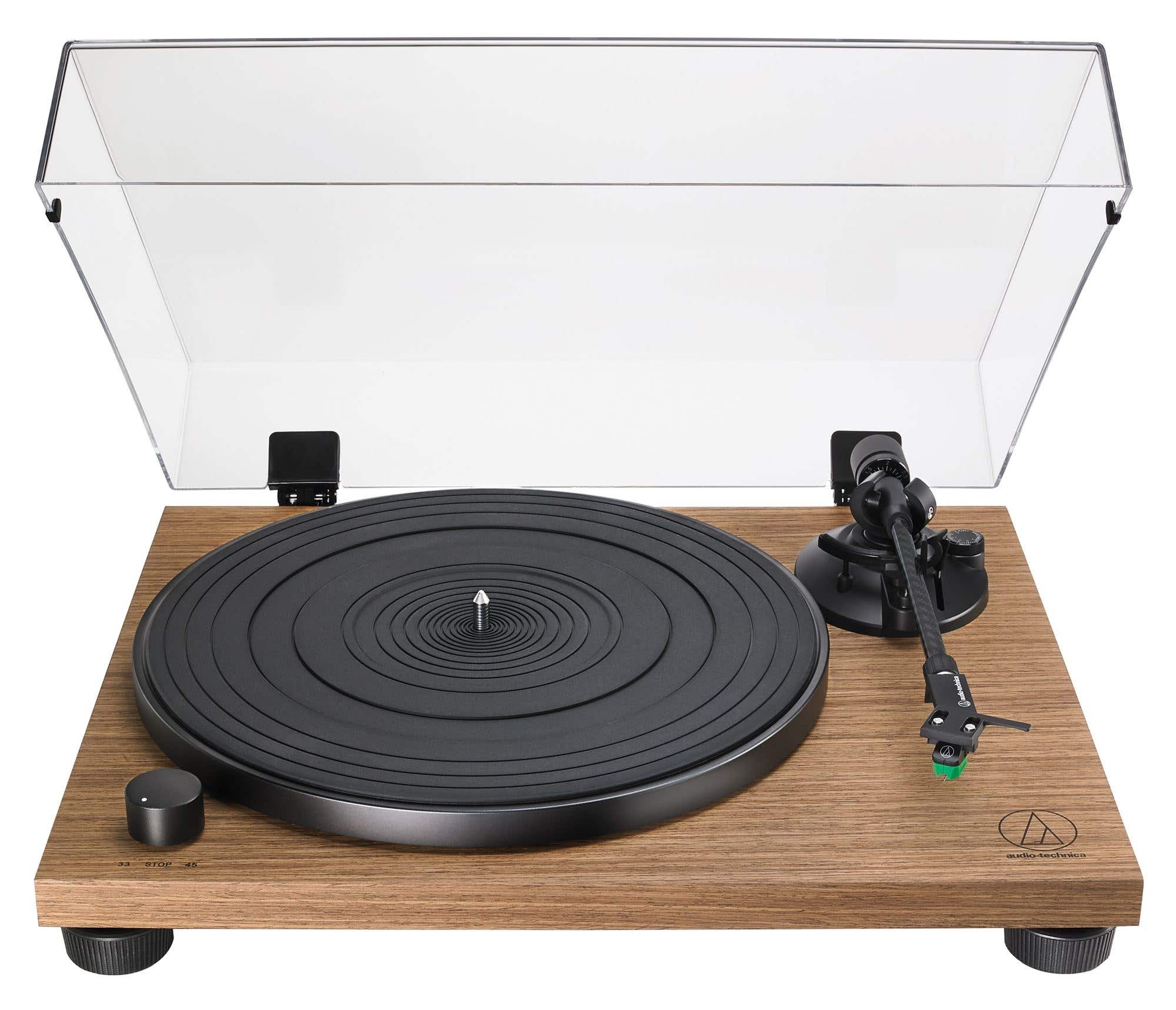 Audio Technica AT-LPW40WN Wood Base Turntable Walnut