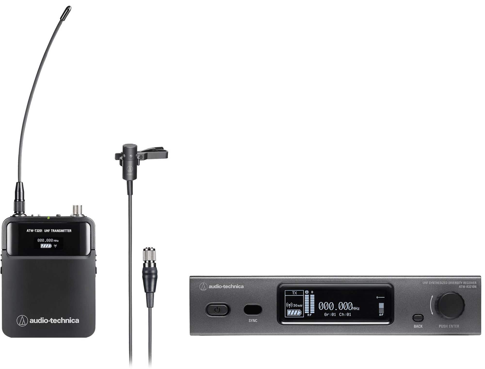 Audio-Technica ATW-3211N831 Wireless Lavalier Microphone System