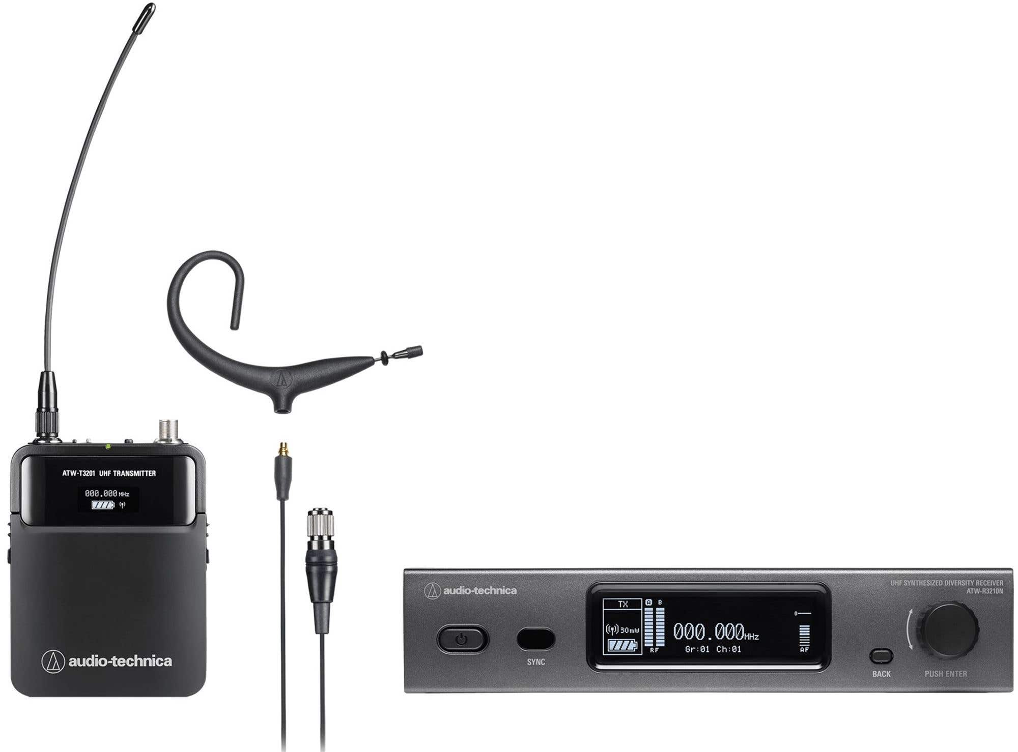 Audio-Technica ATW-3211N893X Wireless Headworn System (Network-Enabled) DE2