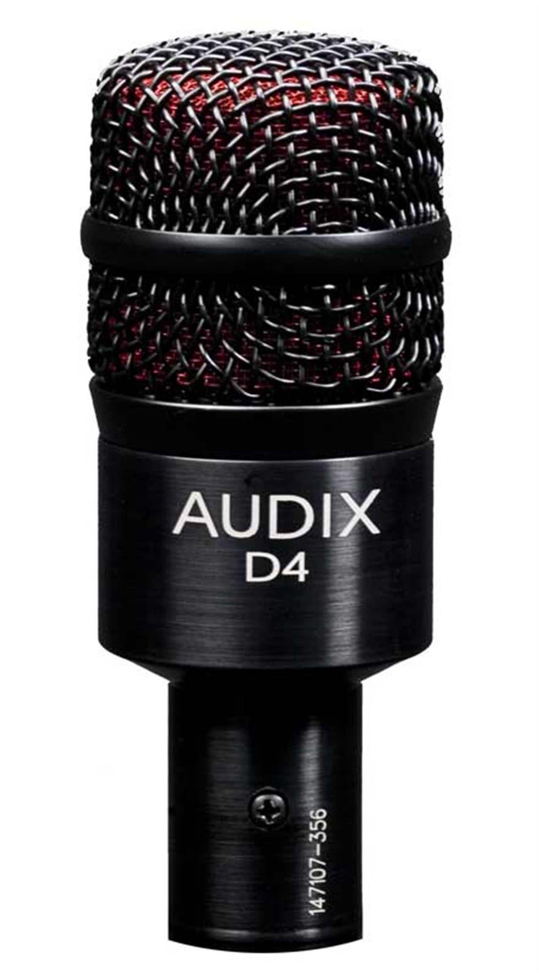 Audix D4 Hypercardioid Dynamic Drum and Instrument Microphone
