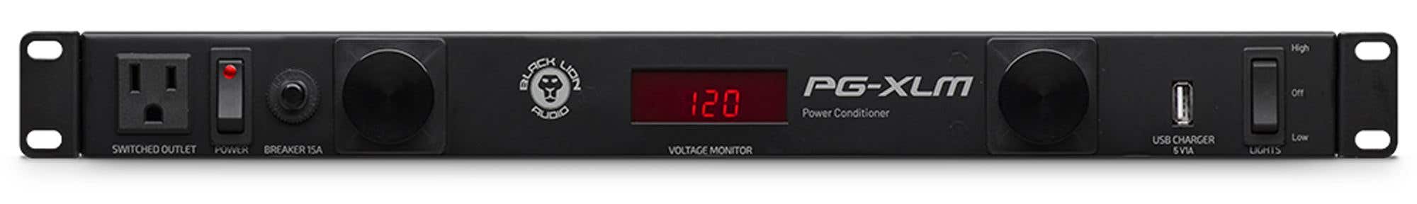 Black Lion Audio PGXLM Power Conditioner With lights And Power Meter