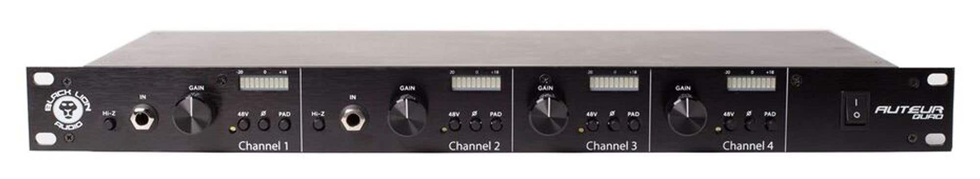 Black Lion Audio AUTEUR QUAD 4 Channel Microphone Preamp
