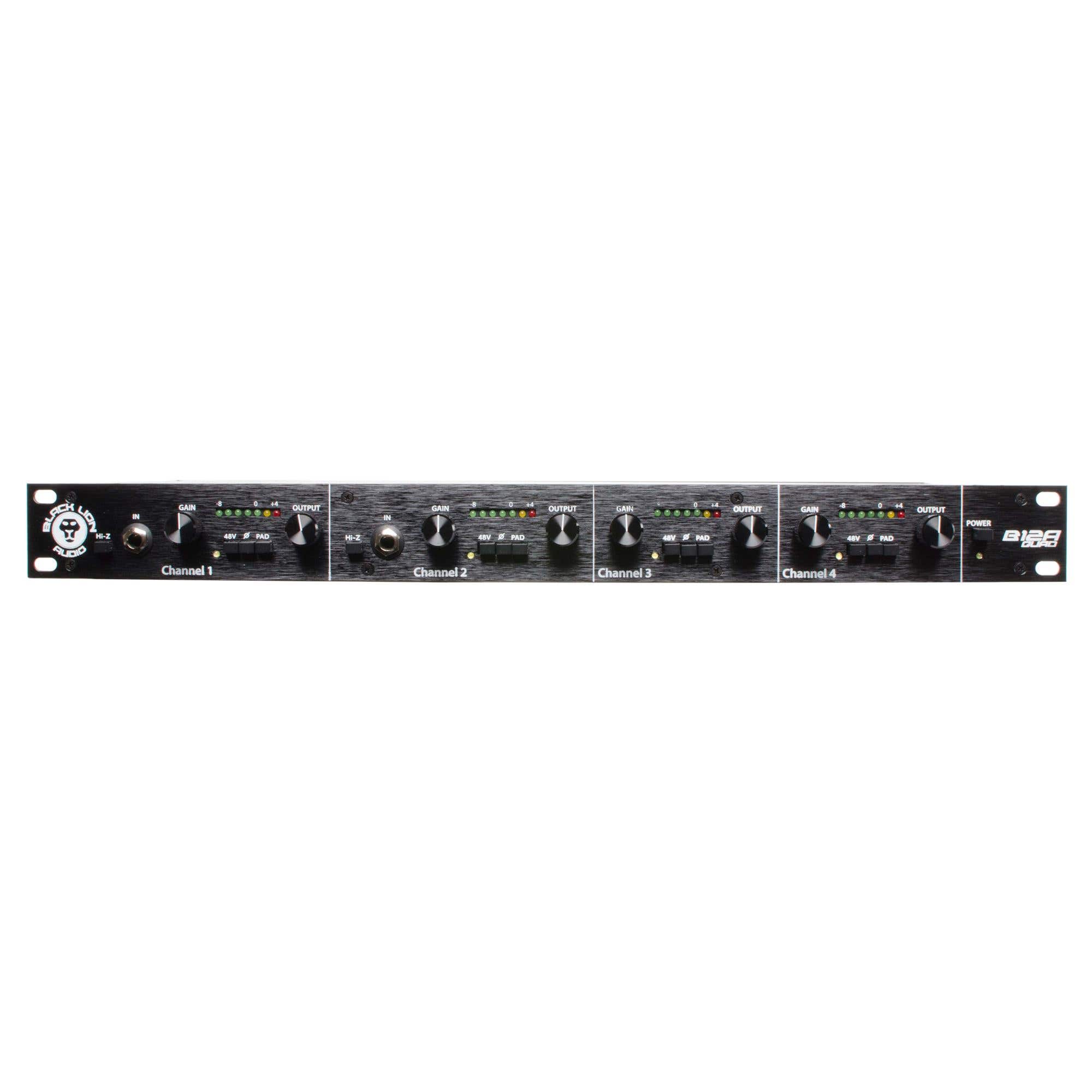 Black Lion Audio B12a Quad 4 Channel Microphone Preamplifier