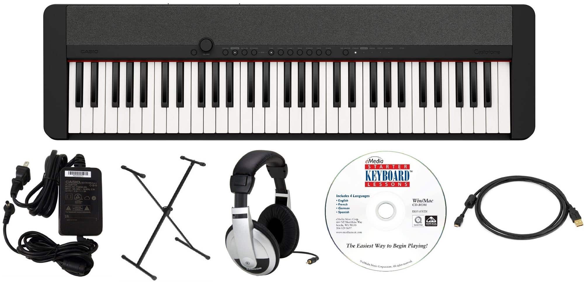 Casio CTS1 Education Pack with Stand AC Adapter Headphones Software