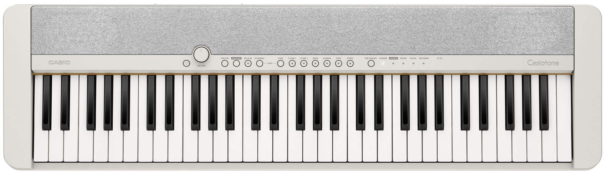Casio CTS1 61-Key Portable Keyboard in White