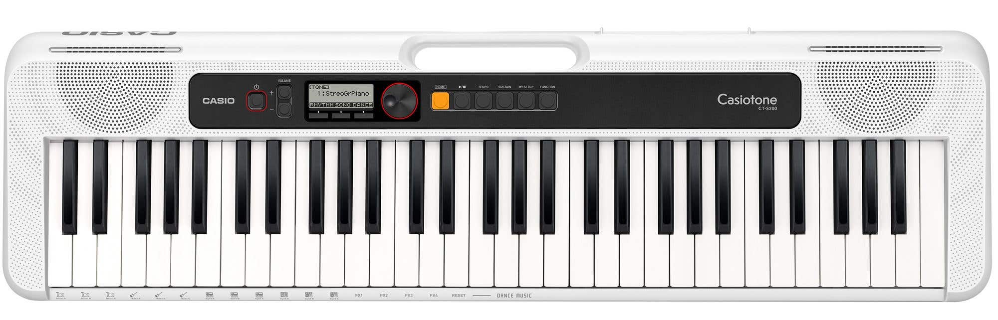 Casio CTS200 Portable Keyboard in White with USB