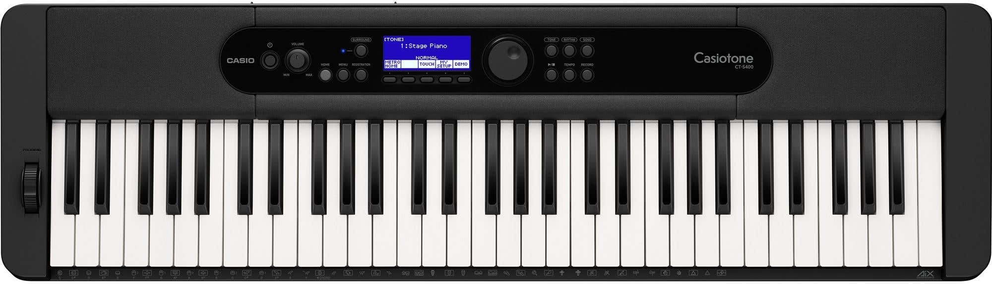 Casiotone CTS400 61-Key Portable Keyboard with Bluetooth