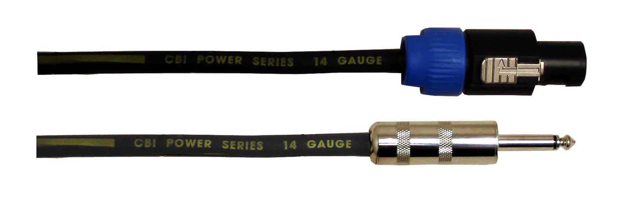 CBI SNN 14 Gauge Speakon to 1/4 Inch Speaker Cable 10 Foot