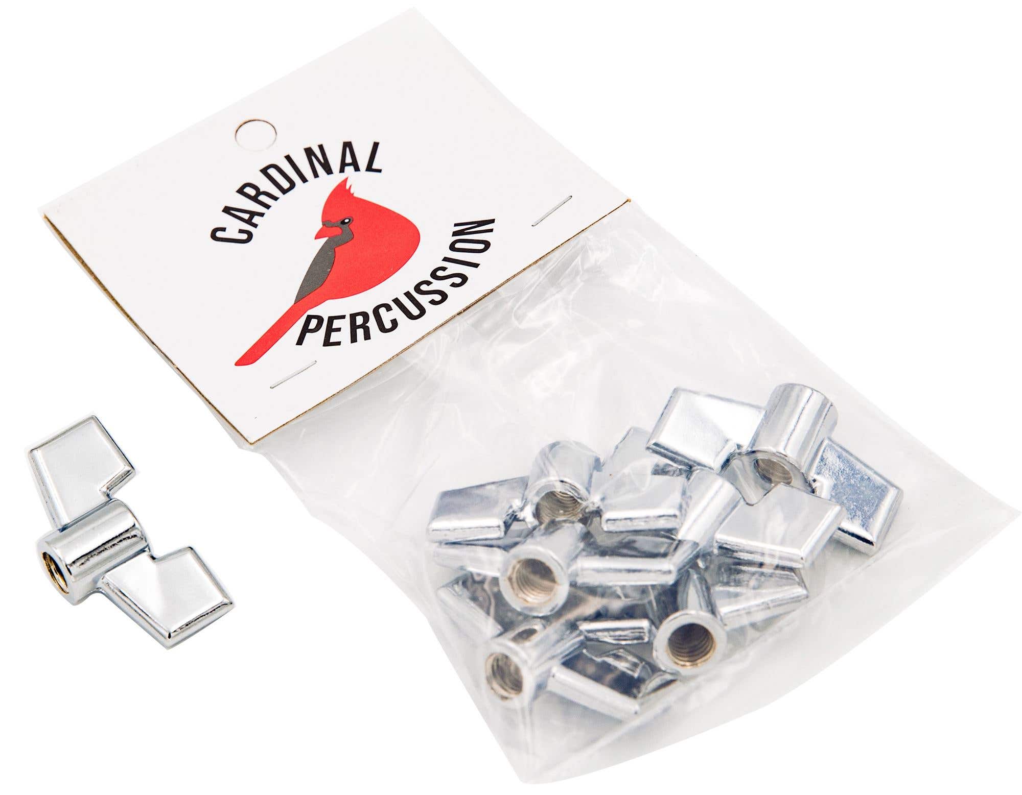 Cardinal Percussion WN6-8MM Metal Wing Nut 8mm 6 Pack