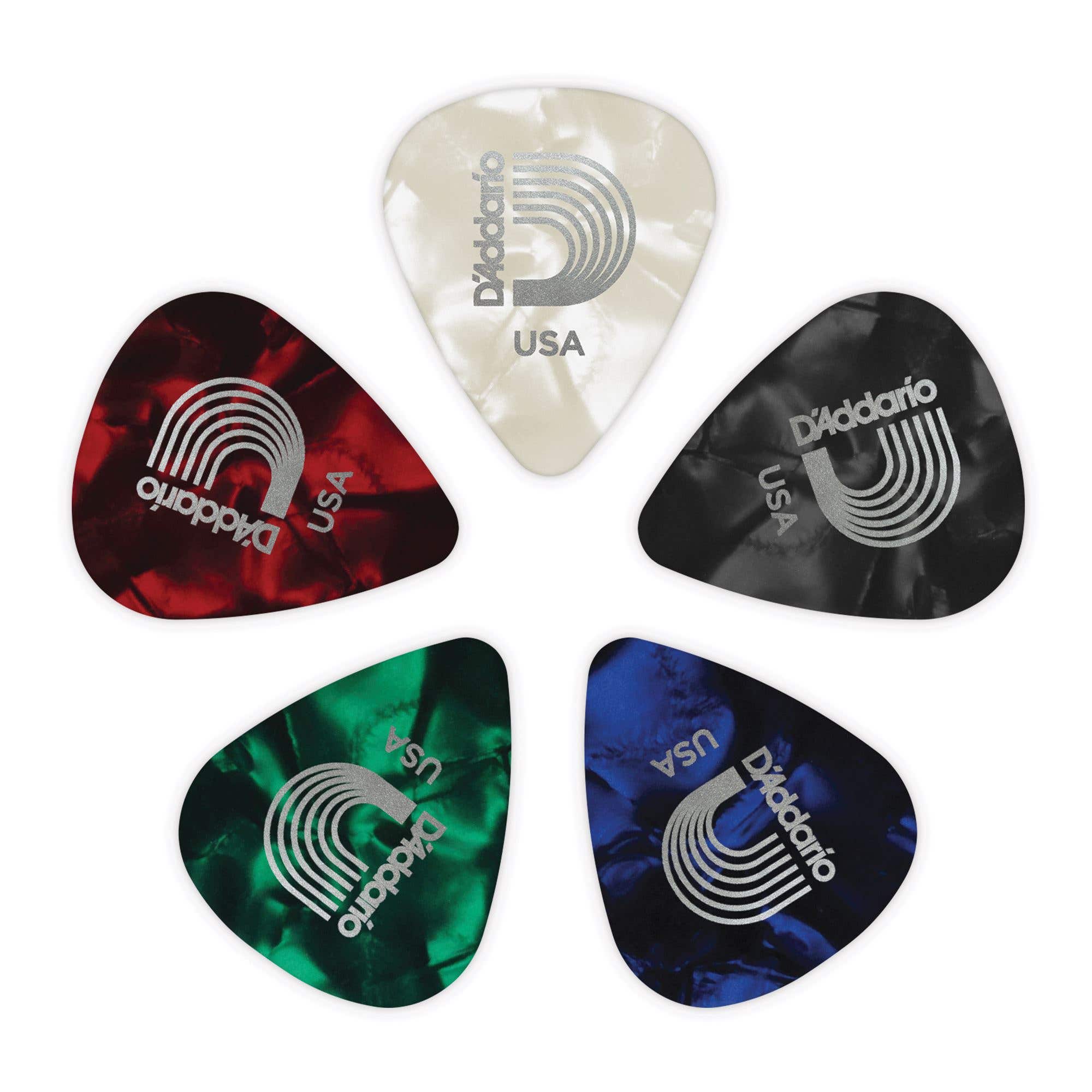 D'Addario 1CAP4 Classic Pearl Celluloid Pick Pack