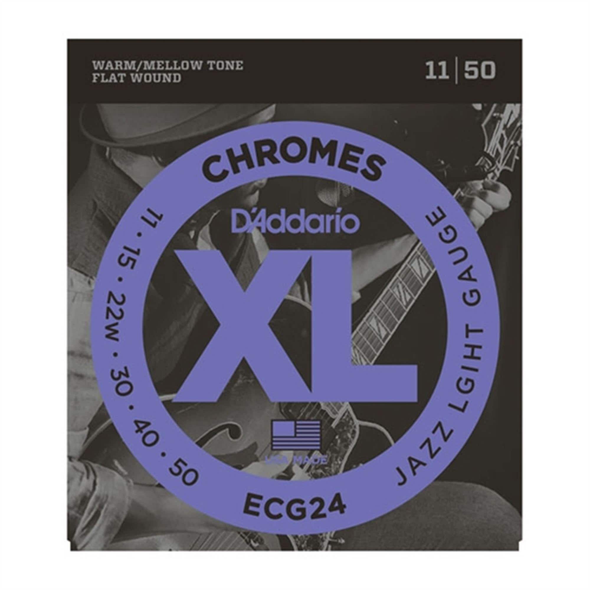 D'Addario XL Chromes Flatwound Electric Guitar Strings