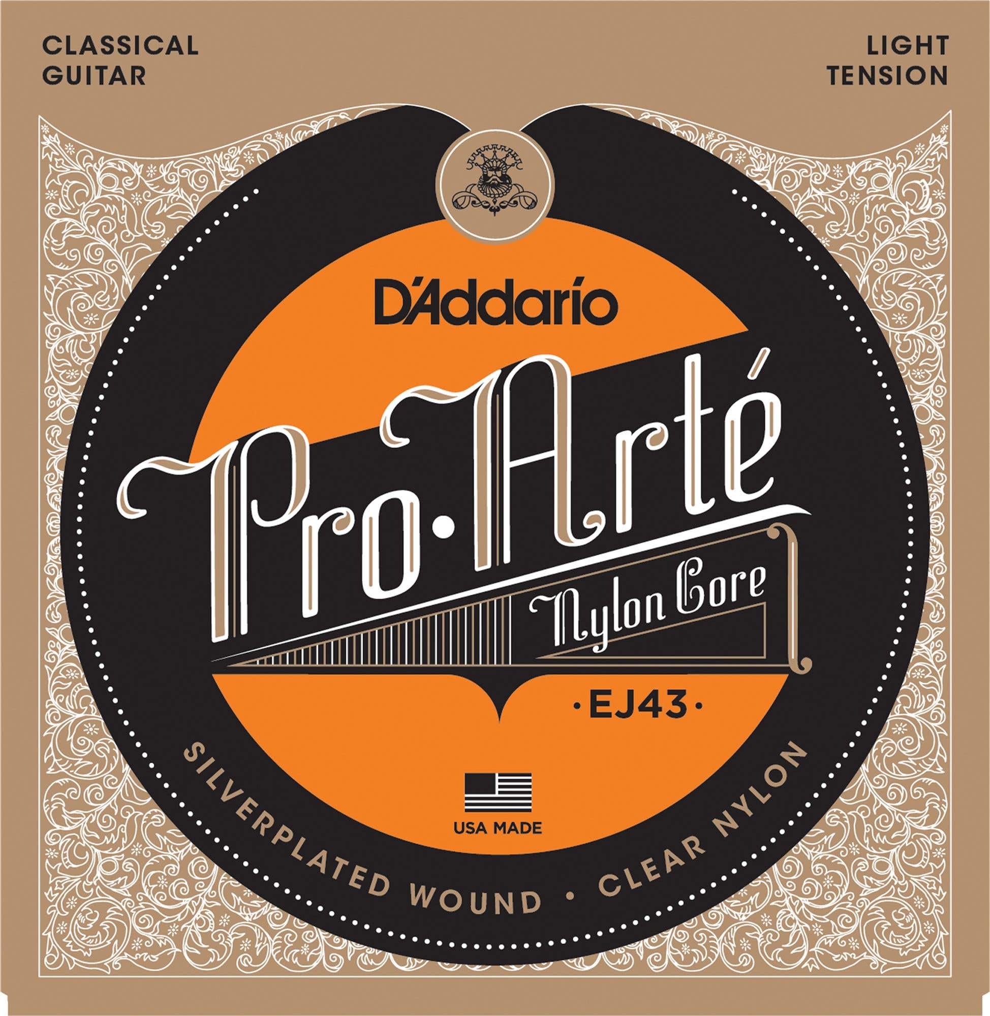 D'Addario EJ43 Pro-Arte Nylon Classical Guitar Strings Light Tension