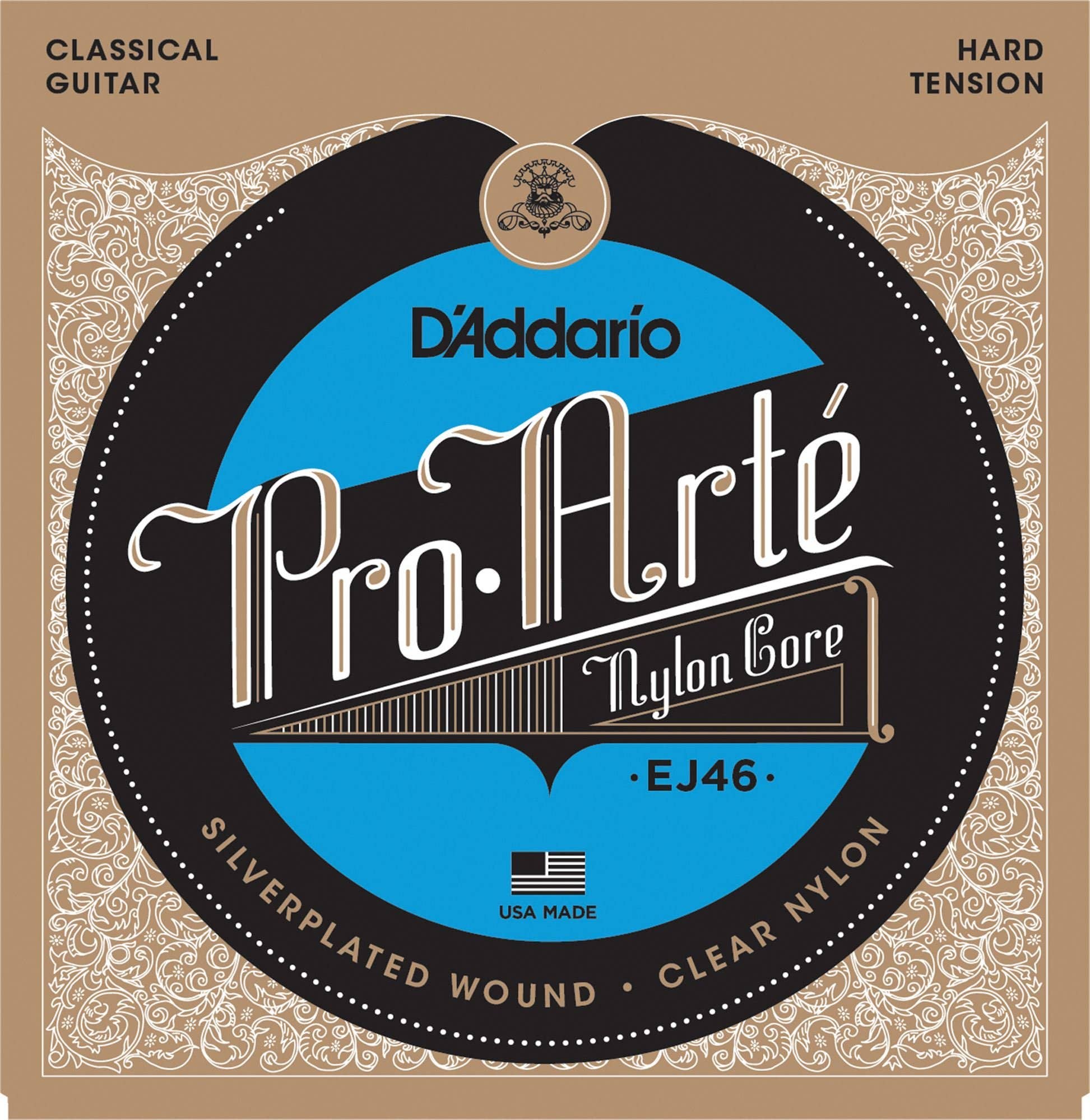 D'Addario EJ46 Pro Arte Classical Guitar Strings Hard P028.5-44
