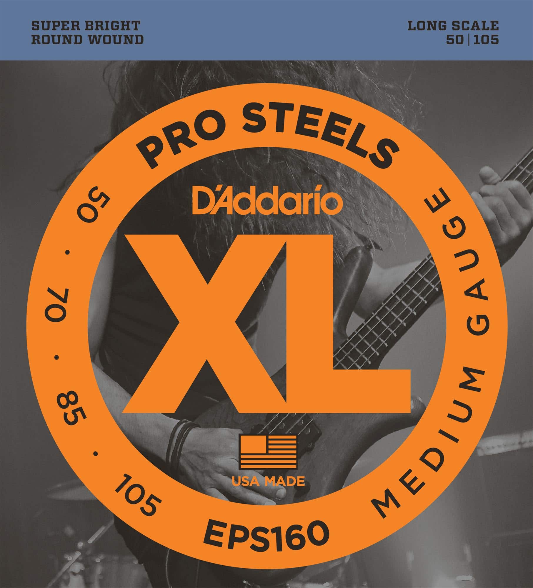 D'Addario EPS XL ProSteels Electric Bass Guitar Strings