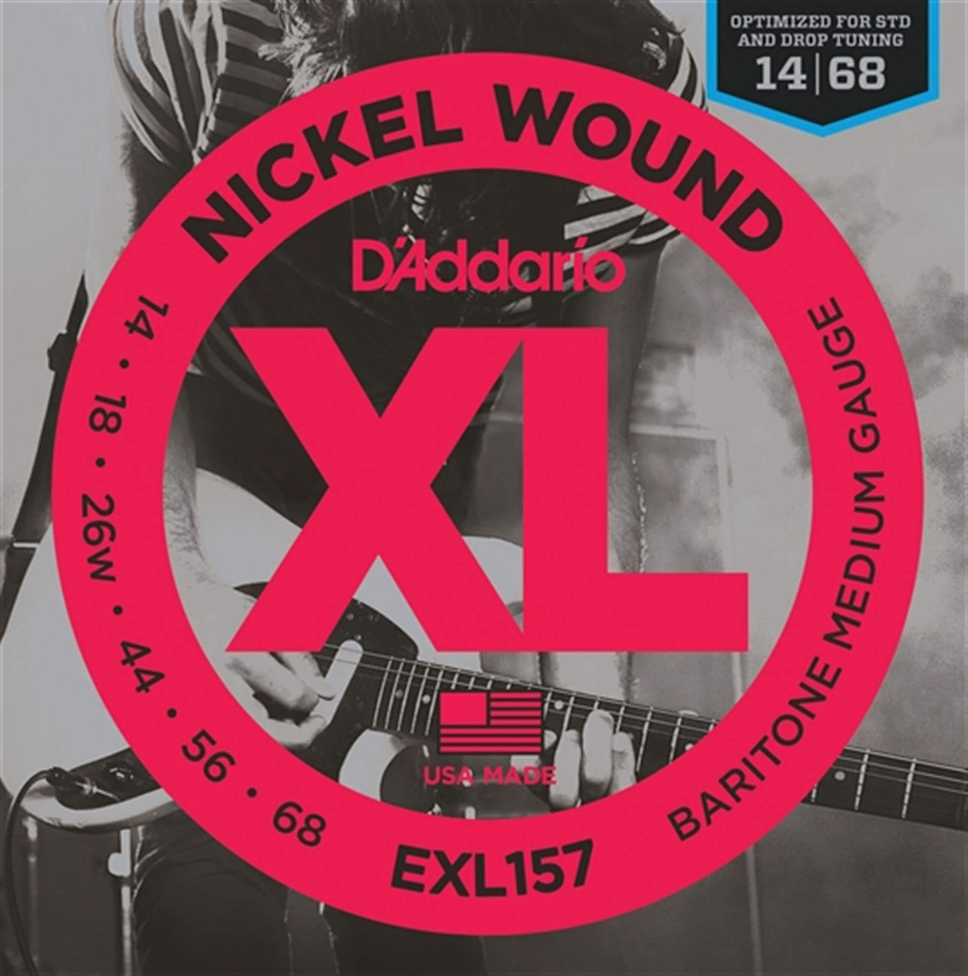 D'Addario EXL Nickel Wound Baritone Electric Guitar Strings