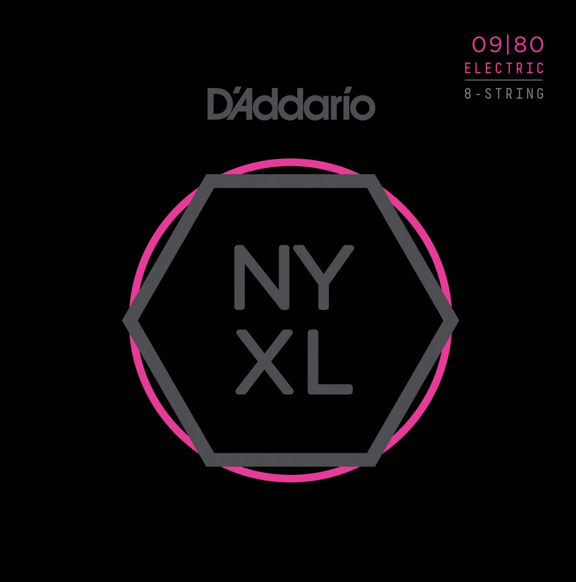 Daddario NYXL0980 NYXL Nickel Wound 8-String Set 09-80