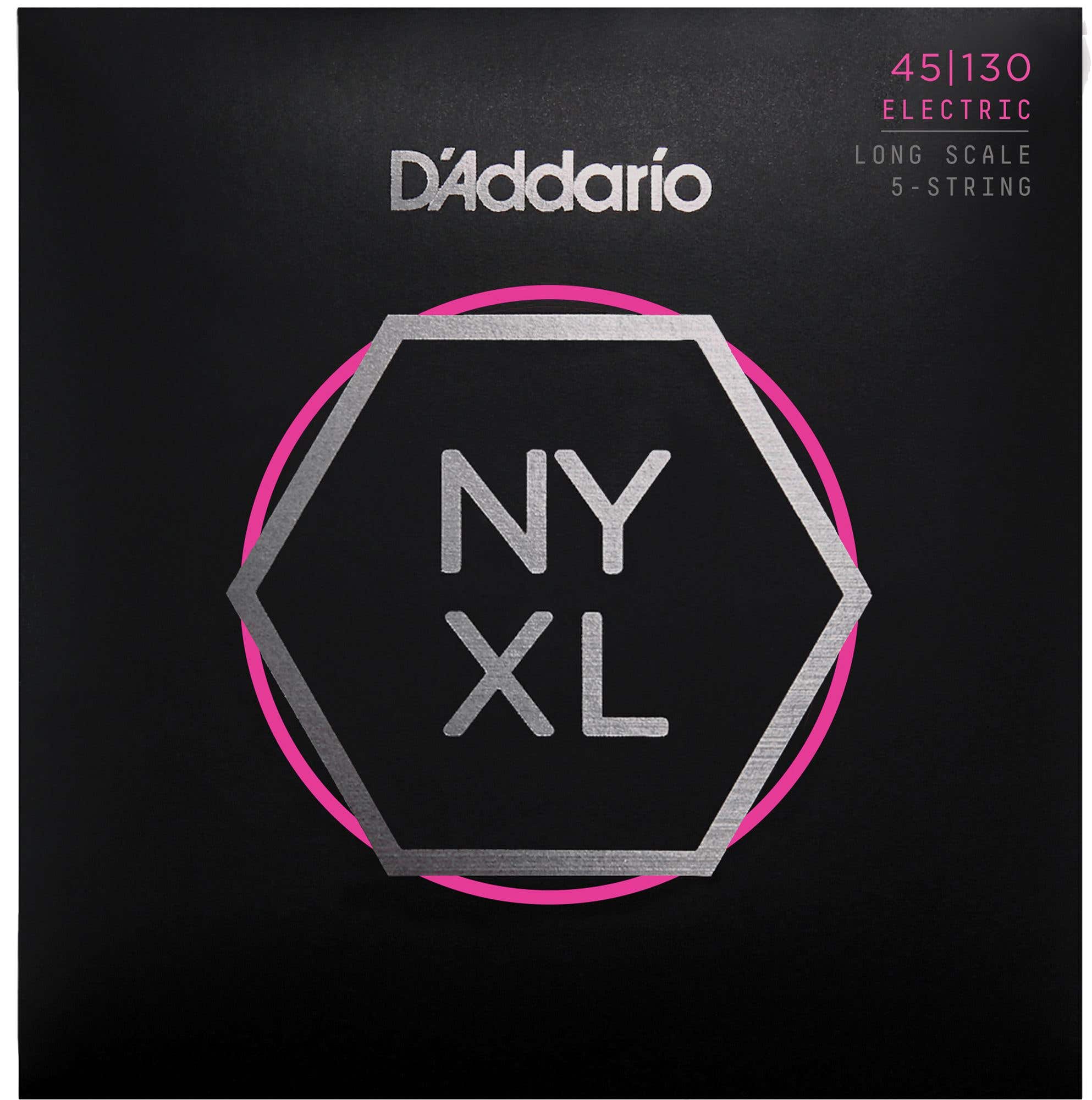 D'Addario NYXL45130 Nickel Wound 5-String Bass Strings