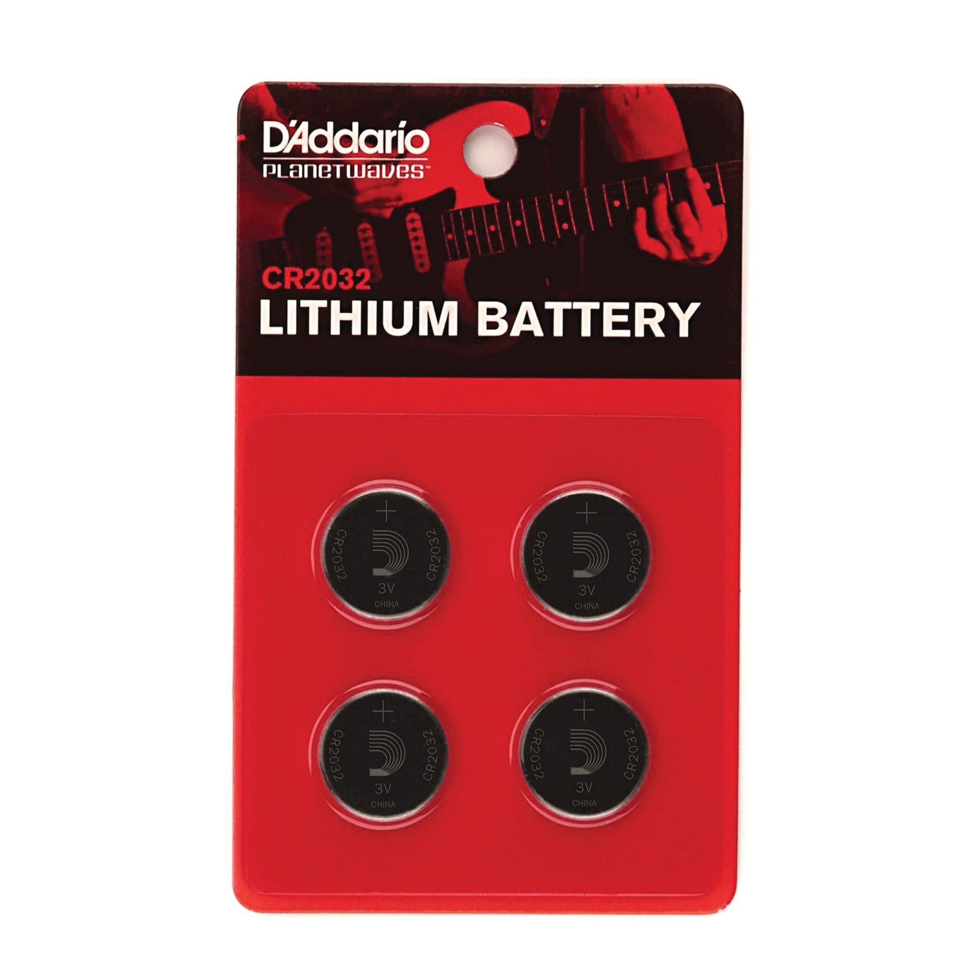 DAddario PW-CR2032-04 Lithium Batteries 4 Pack