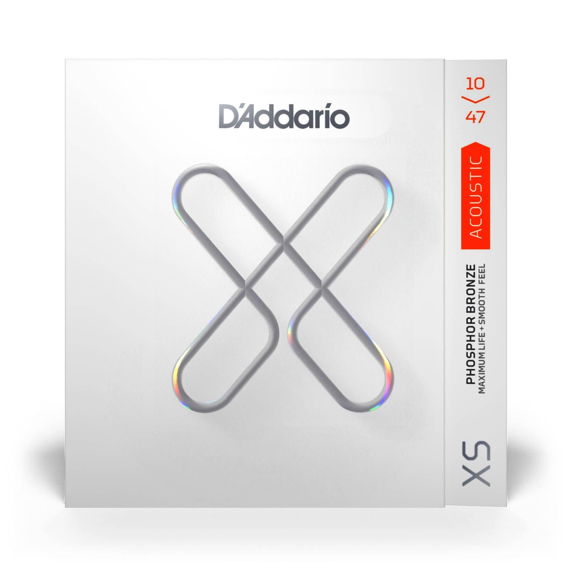 D'Addario XSAPB1047 XS Phosphor Bronze Acoustic Guitar Strings