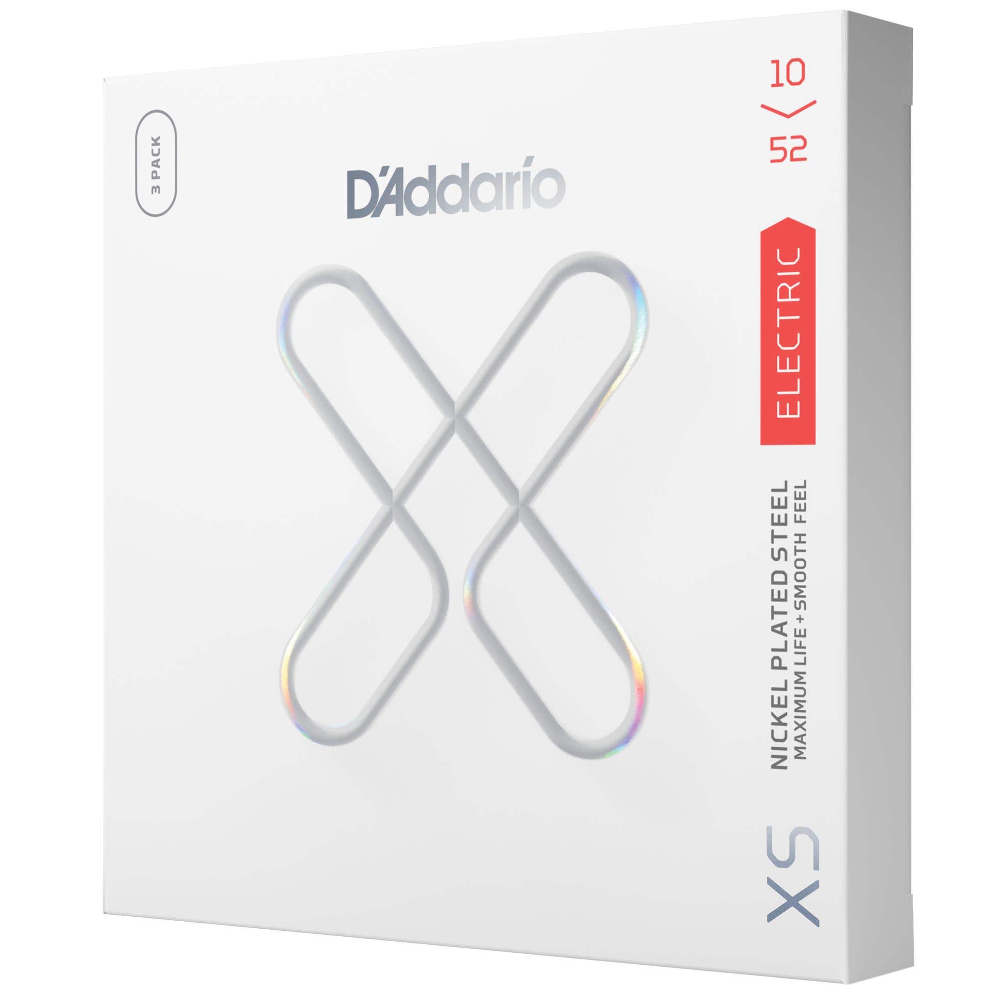 DAddario XSE1052-3P XS Electric Set 3 Pack