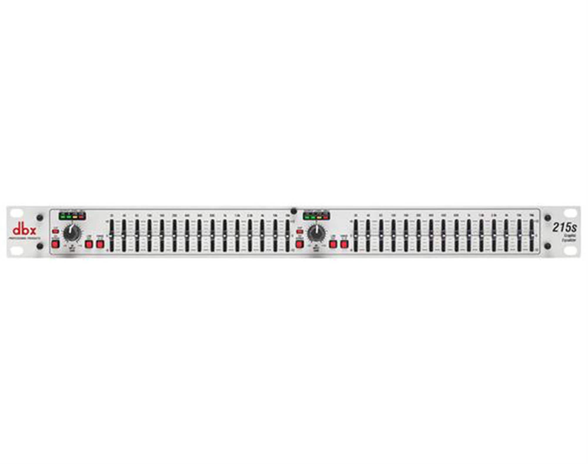 dbx 215S Dual Channel 15 Band 2/3 Octave Graphic Equalizer
