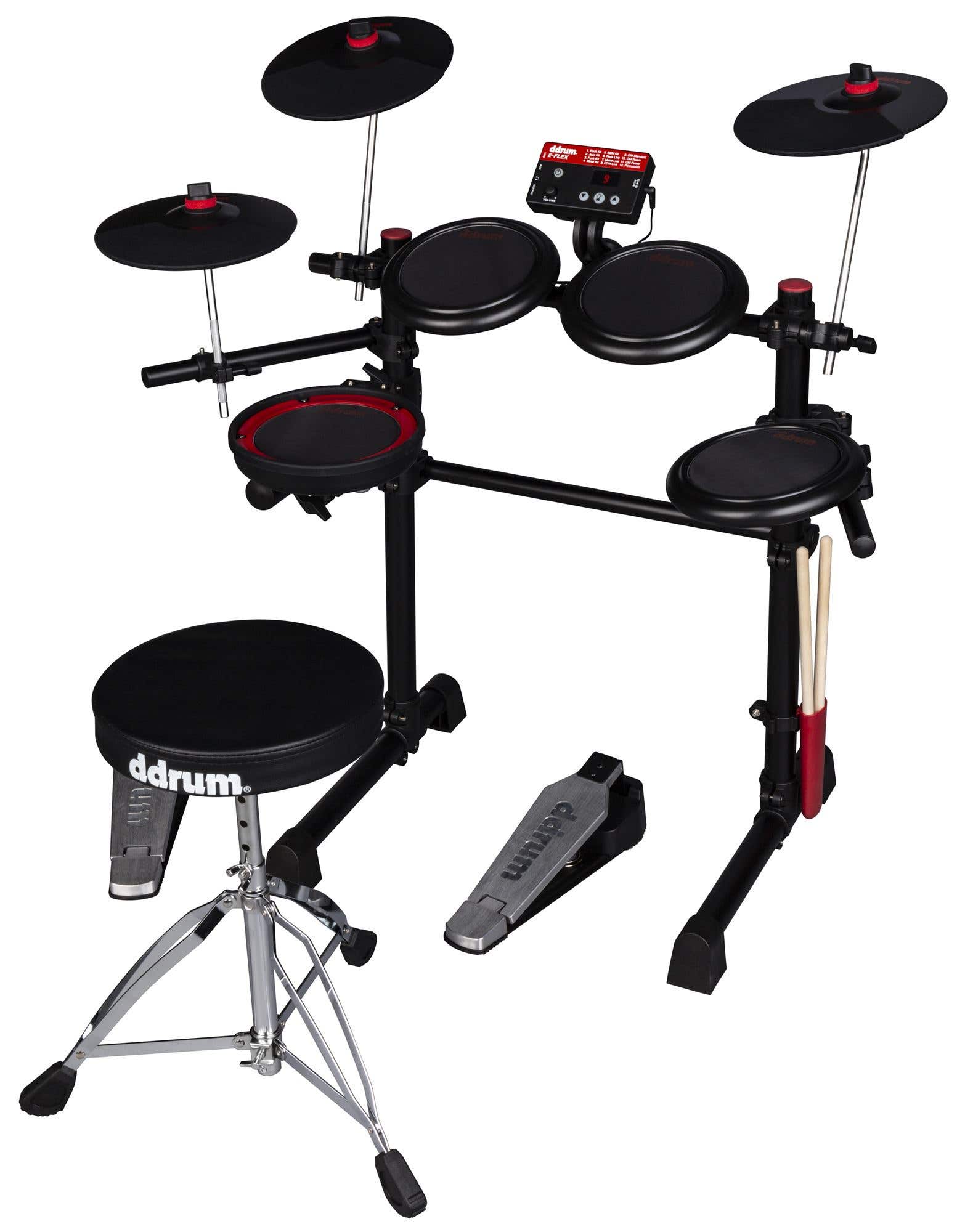 dDrum E-Flex Electronic Drum Set with Throne and Sticks