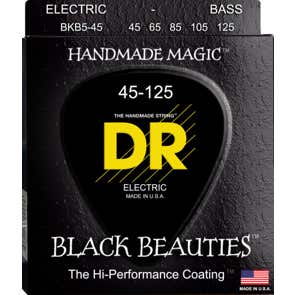 DR Strings BKB545 Black Beauties Coated Bass Strings 5 String 45-125