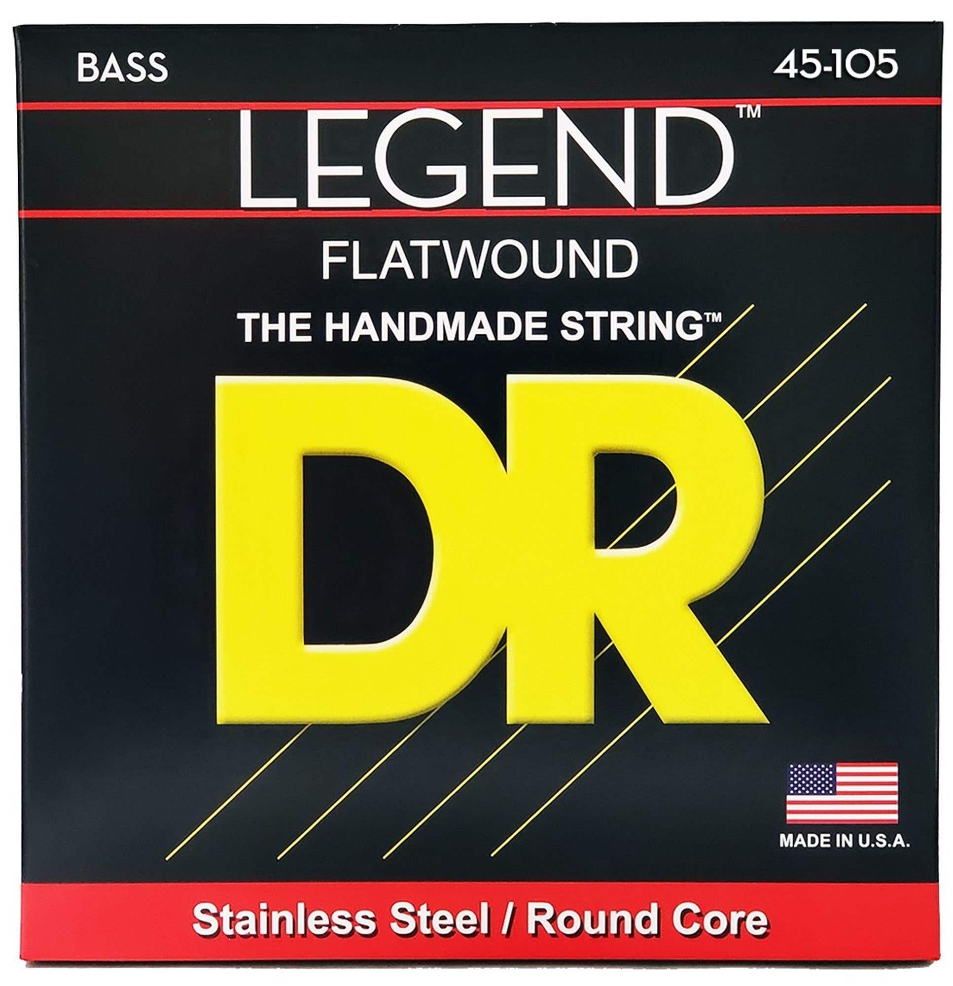 DR Strings FL-45 LEGEND Flatwound Bass Strings