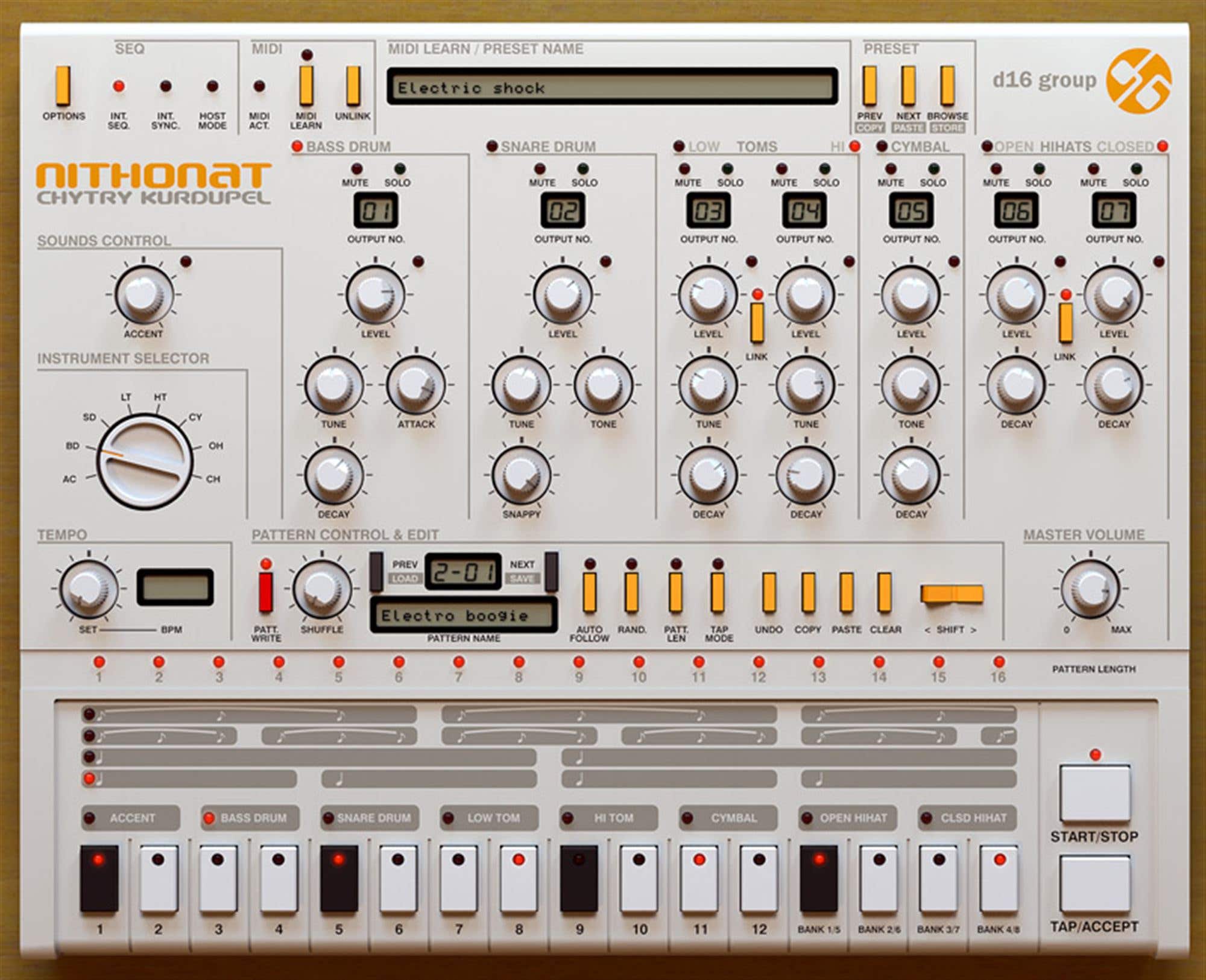D16 Group Nithonat Drum Machine Audio Plugin
