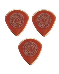 Dunlop 518R Primetone Jazz III Sculpted Plectra Picks 3 Pack