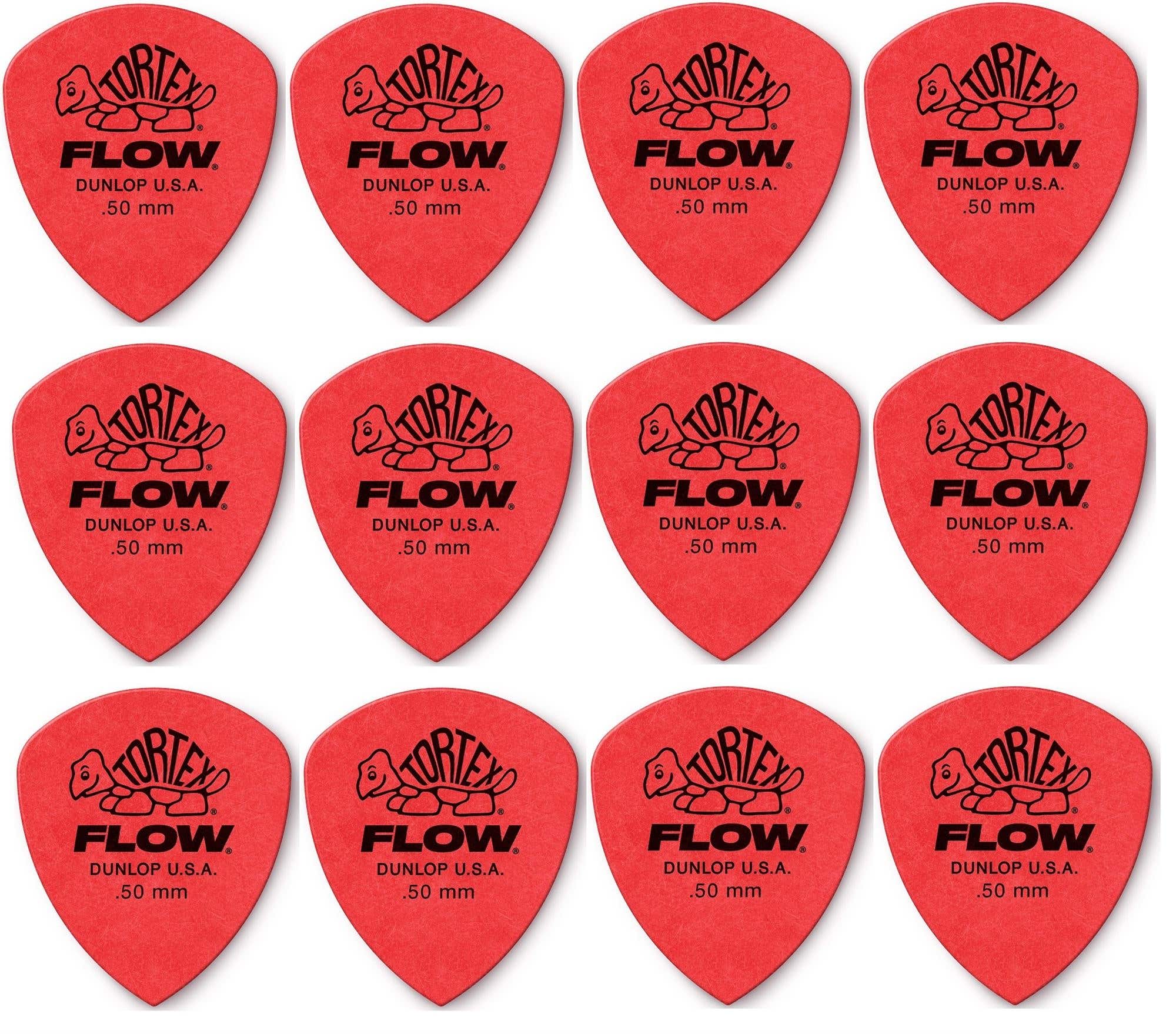 Dunlop 558 Tortex Flow Guitar Picks 12 Pack