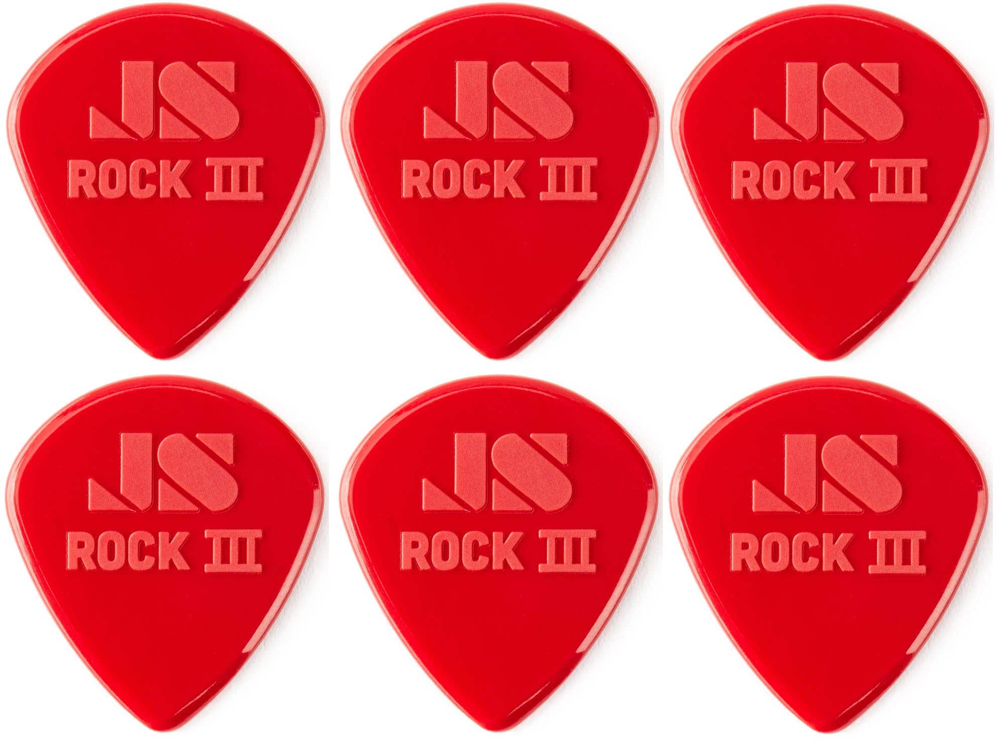 Dunlop 570P138 Rock III Custom Jazz III Pick 6 Pack